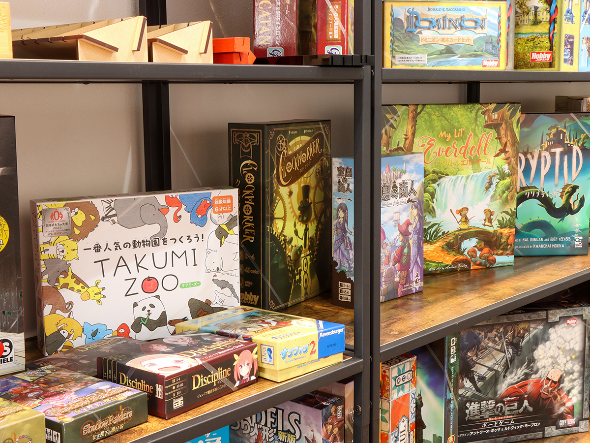 #Bistro le Soleil　レストラン内には100種類以上のボードゲームで遊べるCachet