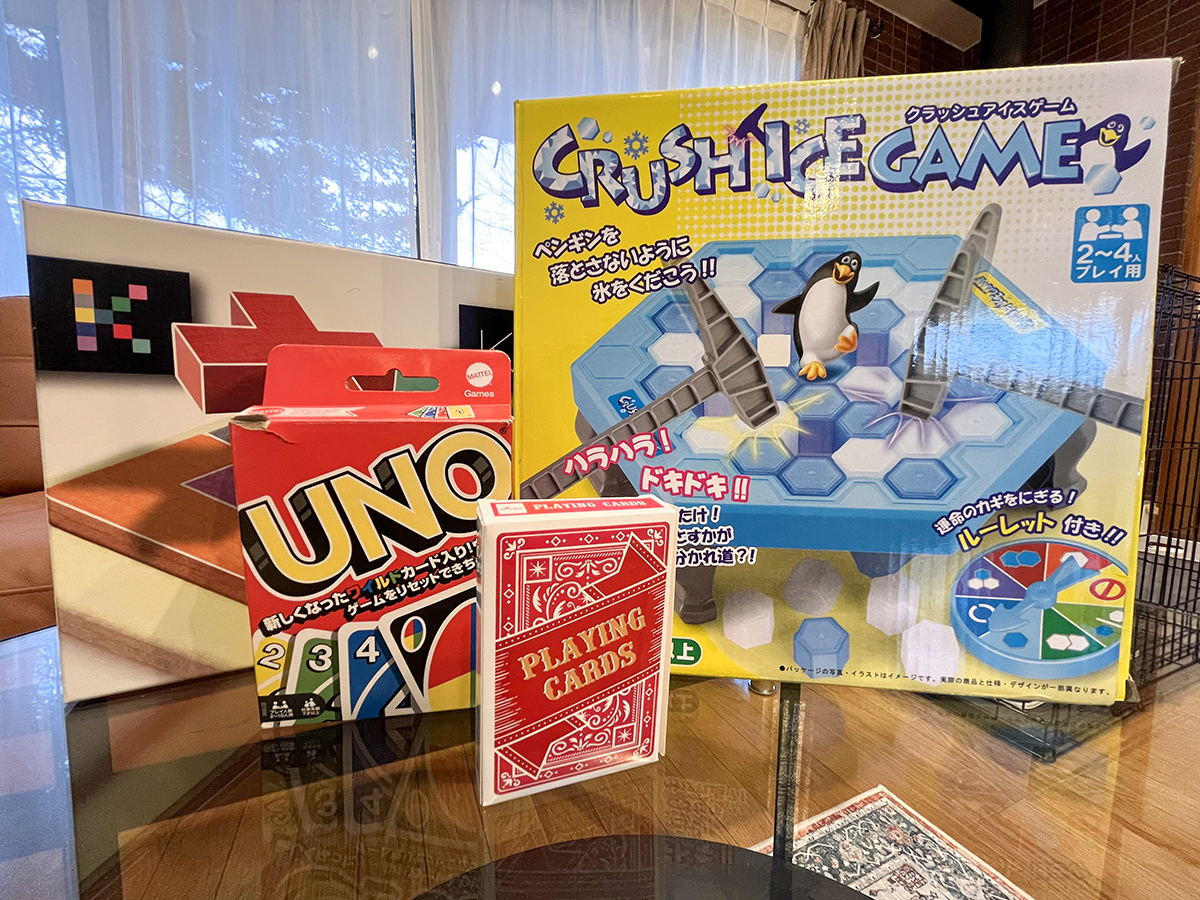 #館内備品　ボードゲーム等多数ご用意!