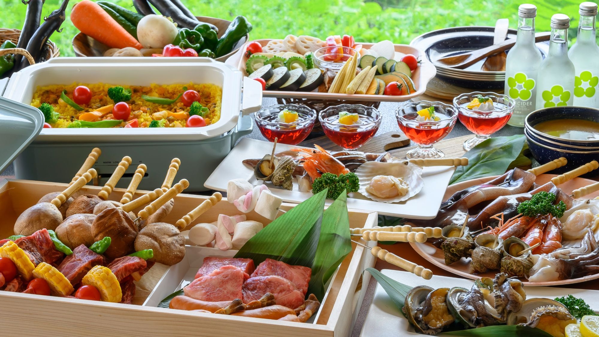 【豪華鮑＆牛グリル付〇夕映】趣の異なる1棟貸しコテージ！料理長厳選グレードアップBBQプラン