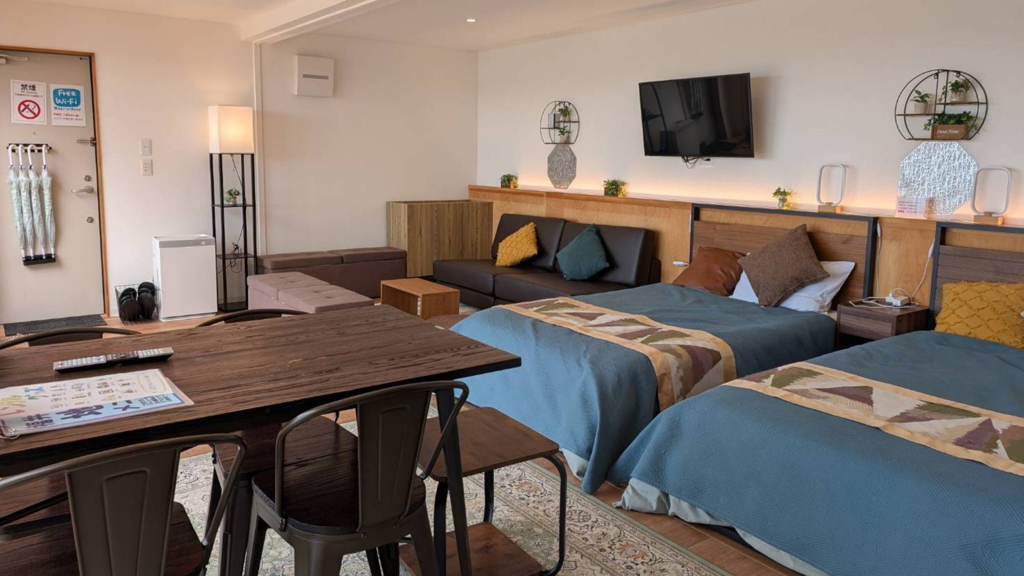 【翠ーSUI】海を一望する景色とグリーンやブラウンを基調とした大人アジアンテイストのお部屋