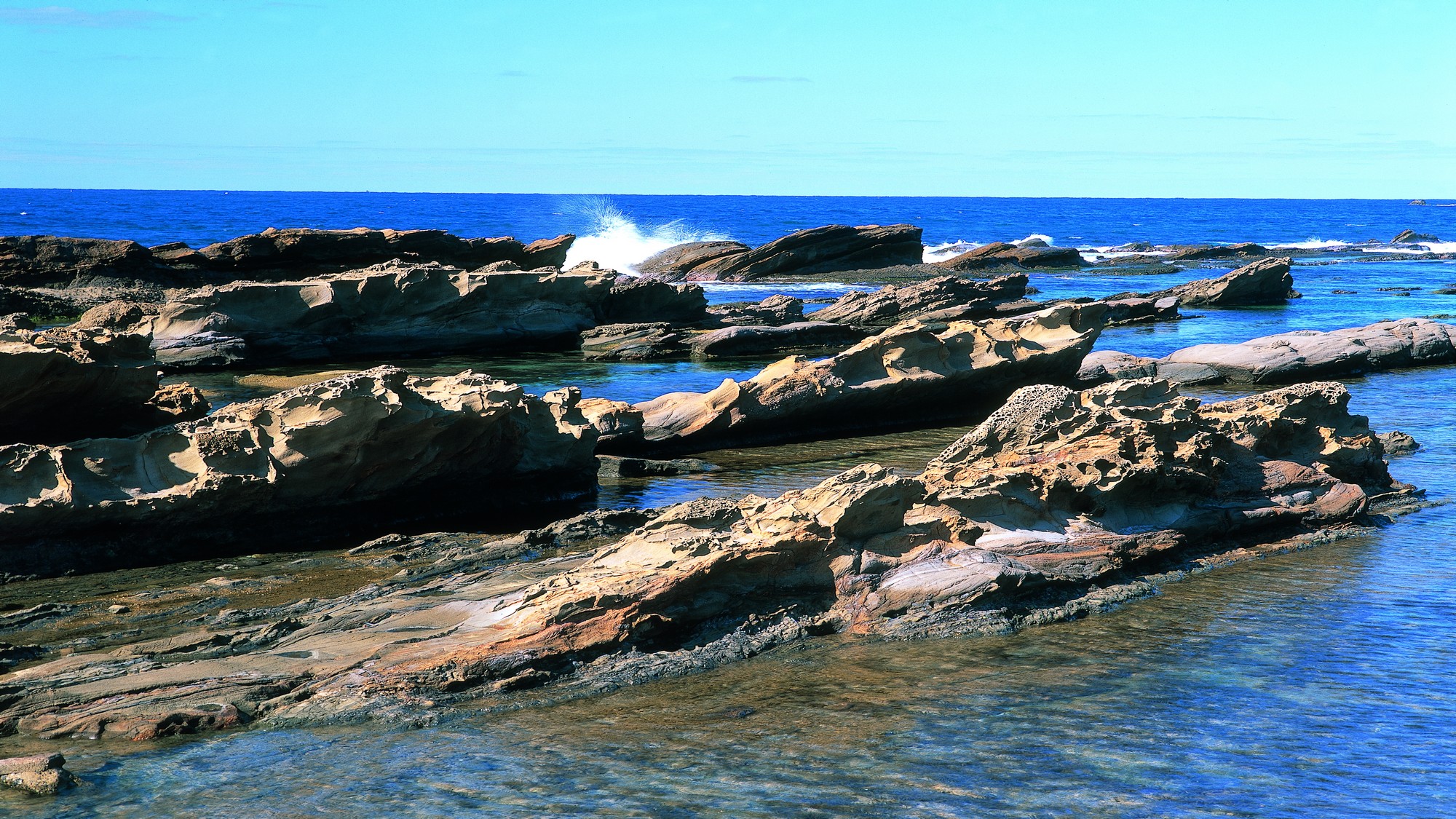 越前海岸「弁慶の洗濯岩」