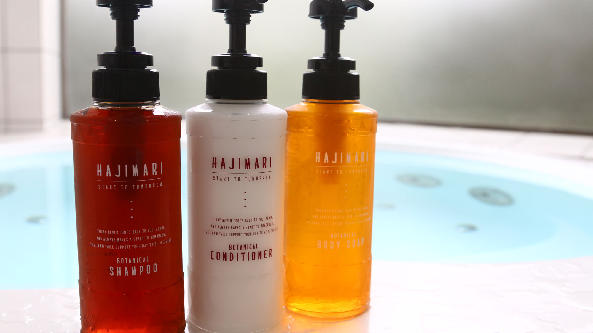 ◇お風呂や各客室のシャワールームにはシャンプー、コンディショナー、ボディーソープがあります*　　　