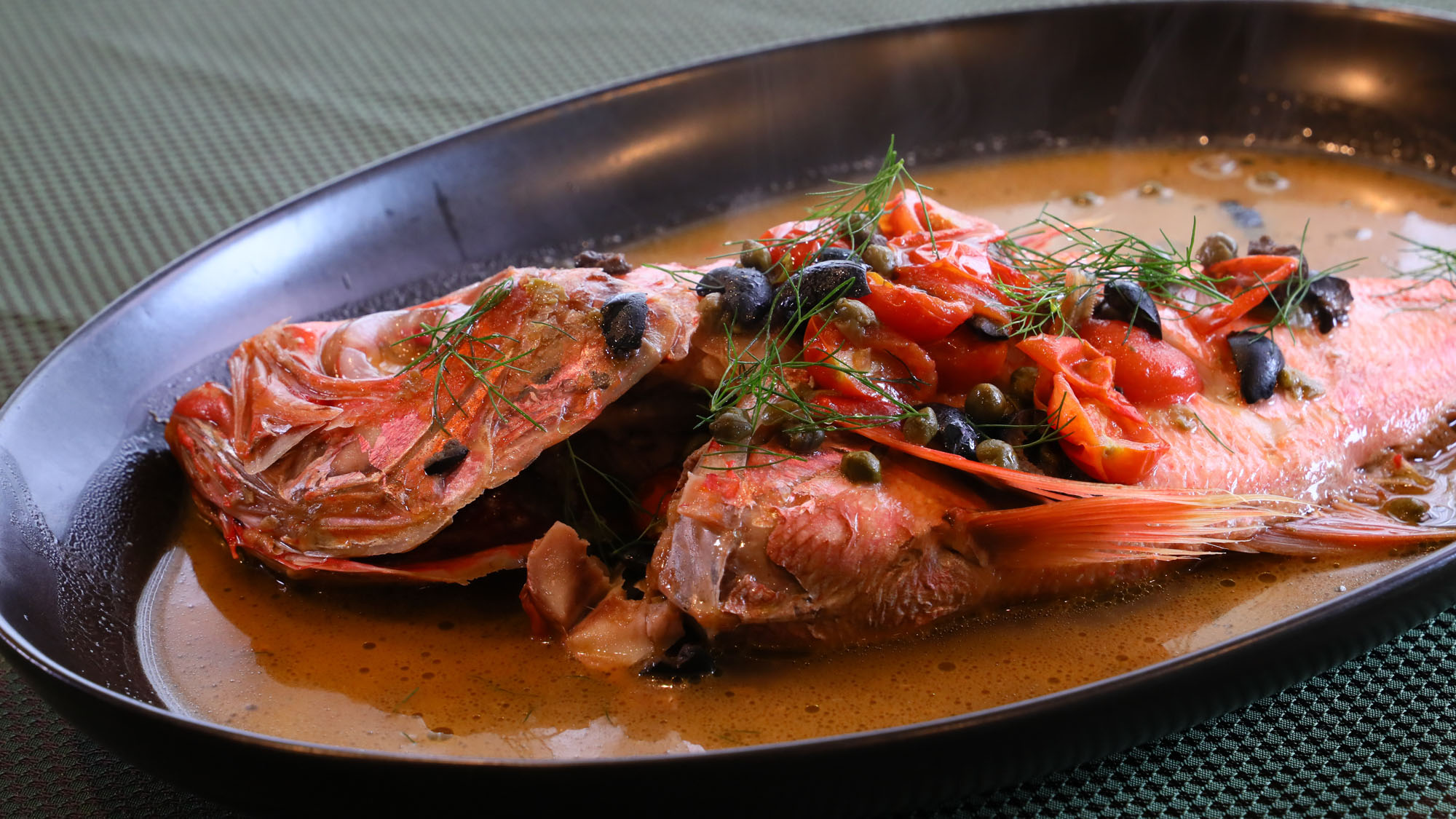 料理◇夕食料理の一例　金目鯛のブイヤベース*