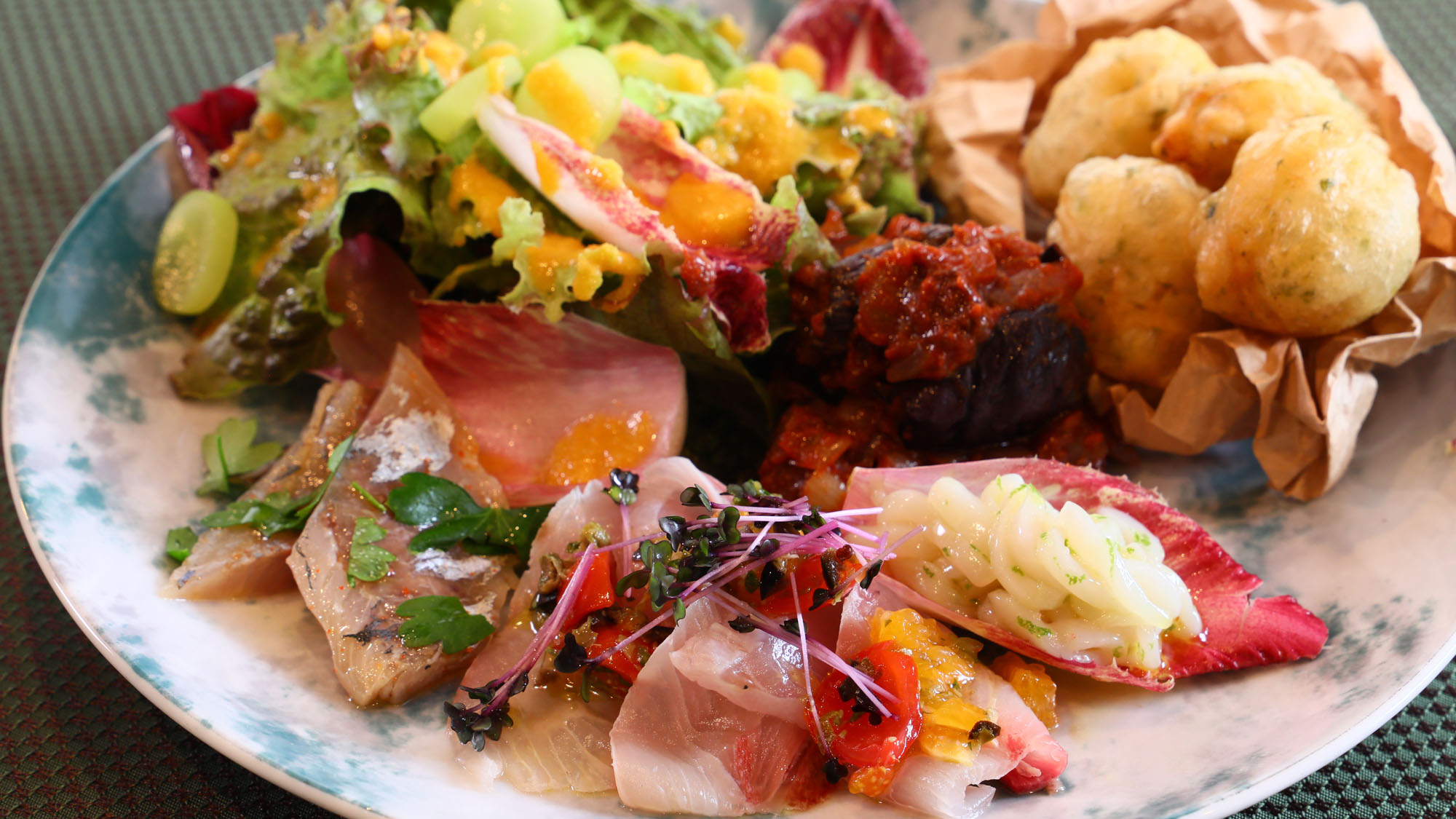 料理◇夕食料理の一例　ある日の前菜*