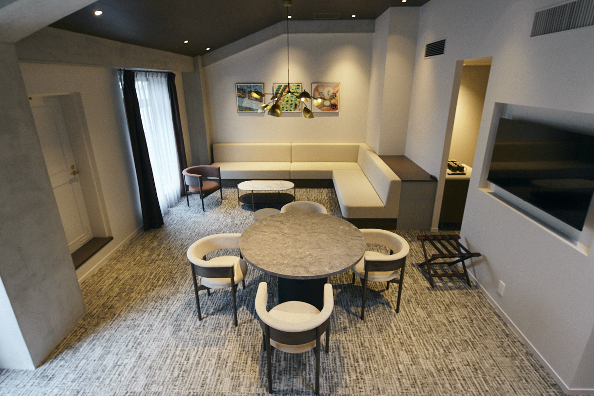 ロフトスイート｜最大8名様まで宿泊可能、ご友人やご家族との時間を心地よく過ごせるよう設計されています