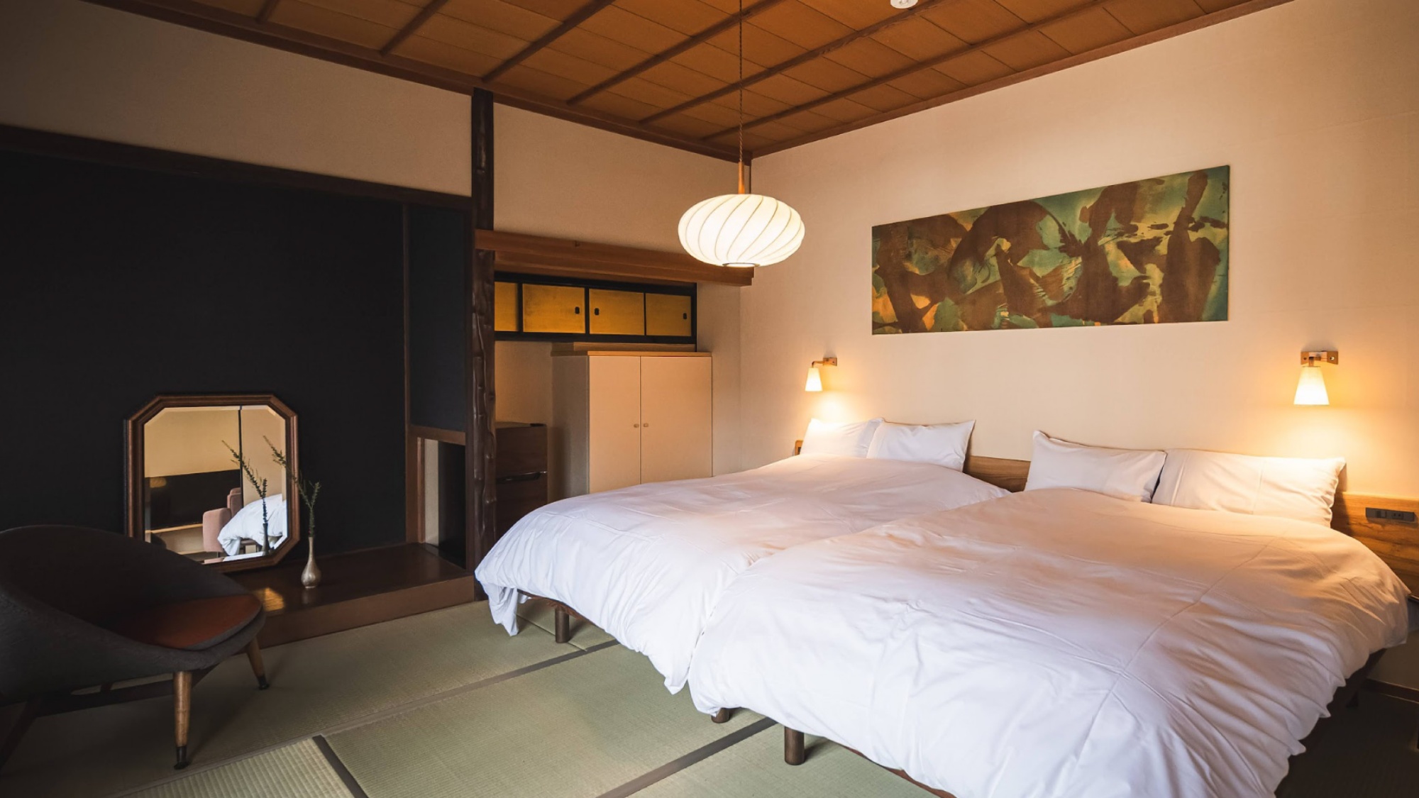 *【寝室】落ち着きある和の空間で、贅沢な休息を。