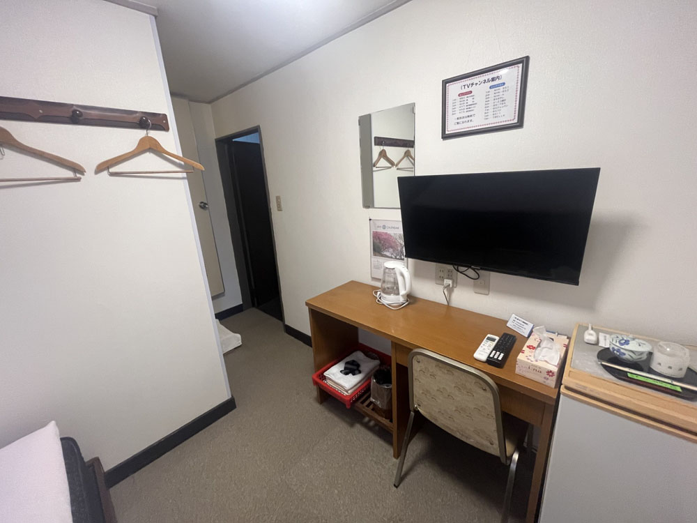 ダブルのお部屋の入口方向