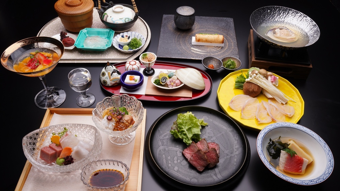【5％OFF】【楽天スーパーSALE】1日5組限定　贅沢会席『極み』全11品　朝もお食事処にて朝食膳