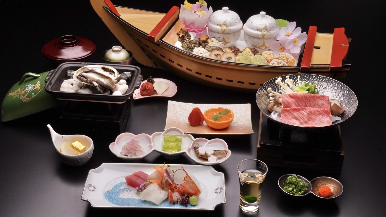 【白浜時間満喫！２連泊がお得】2泊目のご夕食は渚会席へ無料グレードUP！清掃なし・夕朝食付連泊プラン
