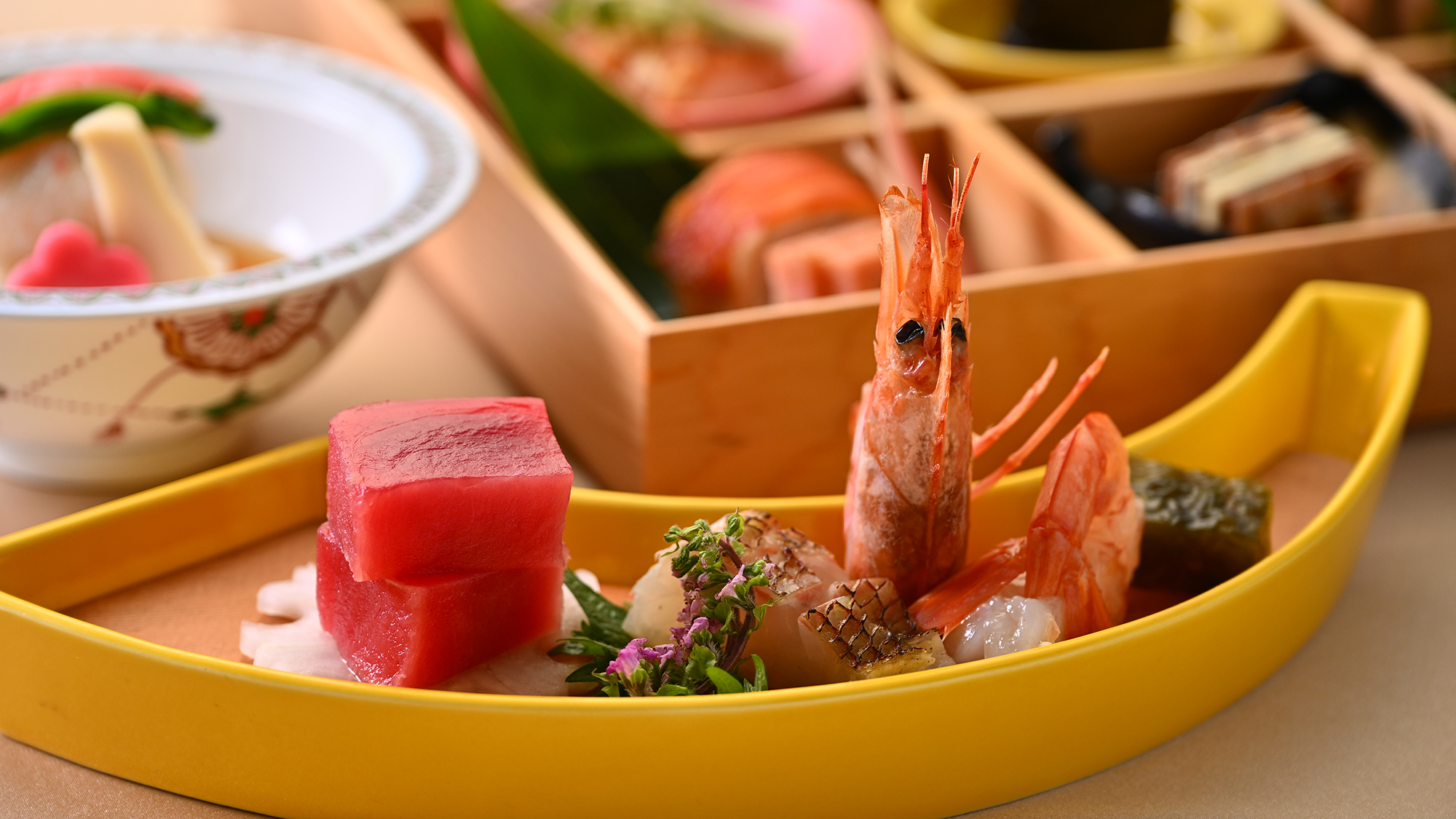 ご夕食　鮮魚盛り合わせ　一例