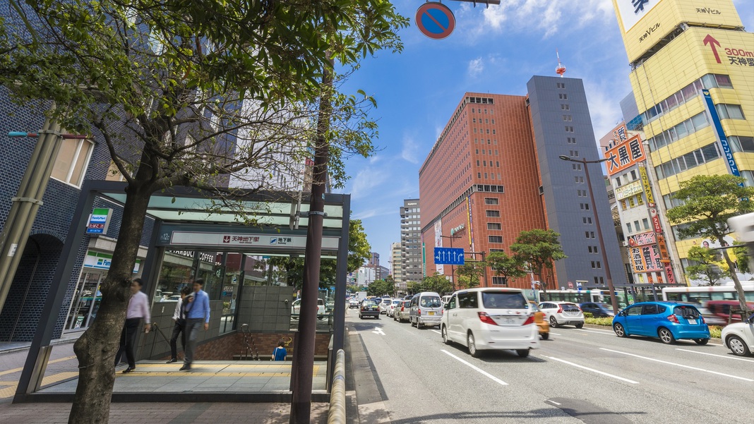 【さき楽28】ビジネス・観光に抜群のロケーション！天神の駅近ホテル＜素泊り＞