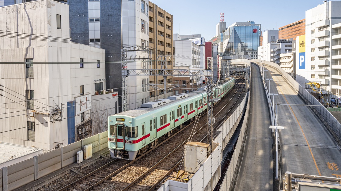 【現地精算はキャッシュレス】＜西鉄トレインビュープラン＞西鉄電車が一望できるお部屋