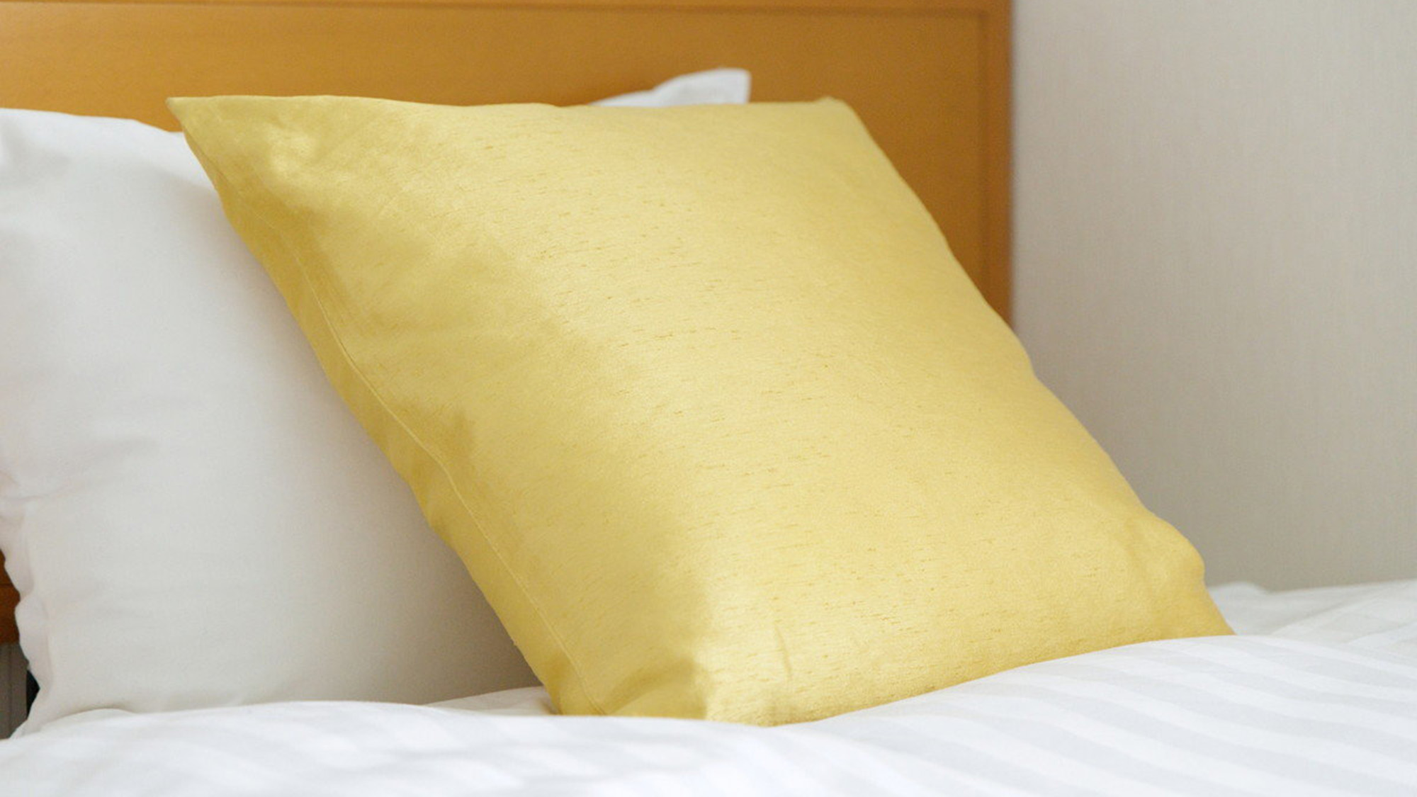 【禁煙】ツインルームA　ベッドにはクッションがございます。