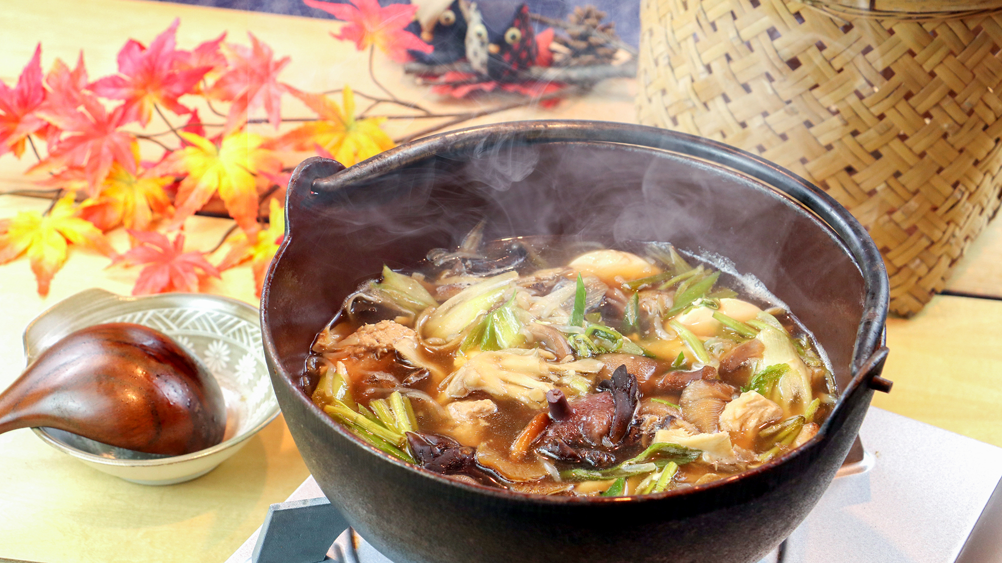 #きのこ鍋　大自然で育ったきのこがたっぷりのお鍋♪