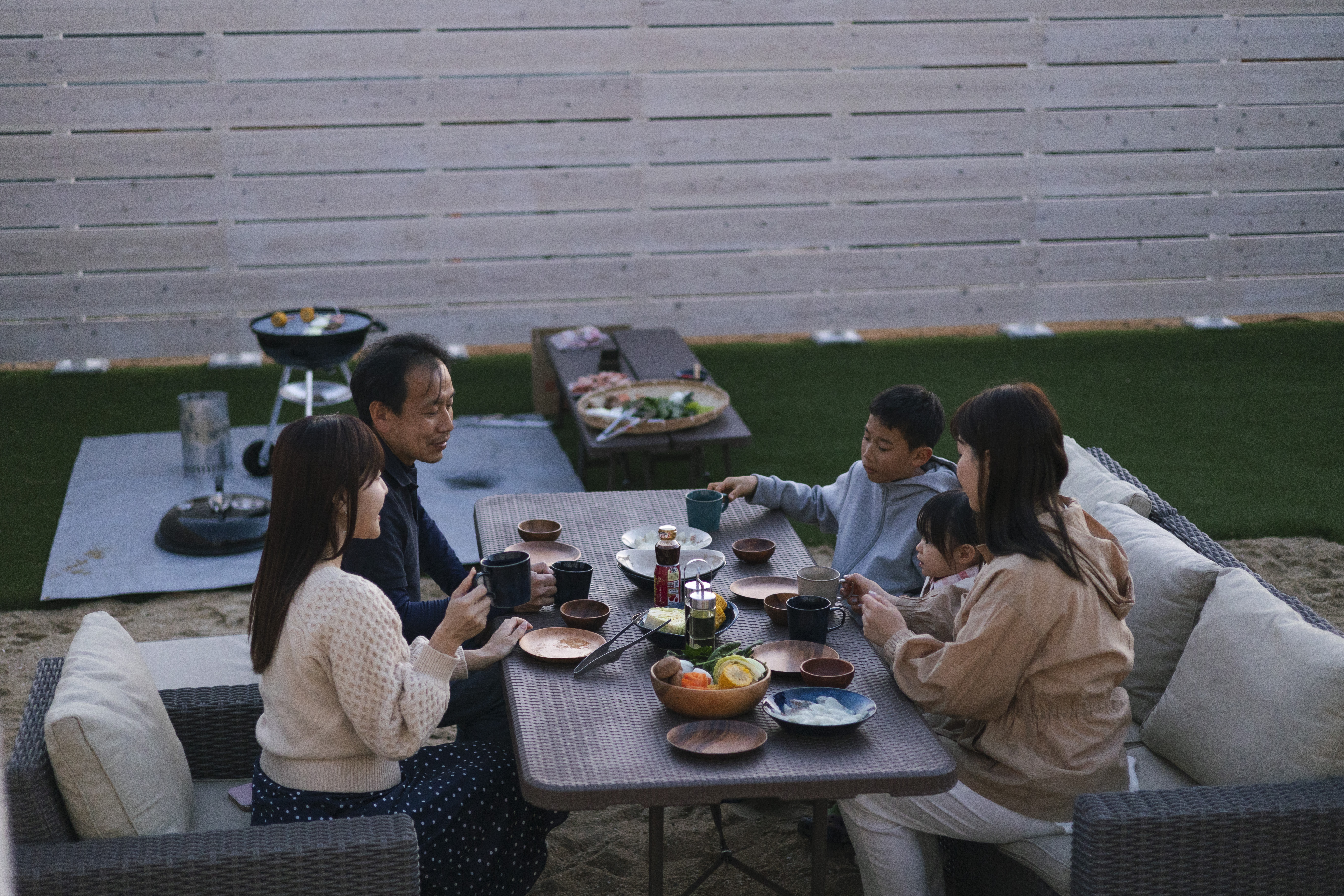 プライベートガーデンでのBBQ