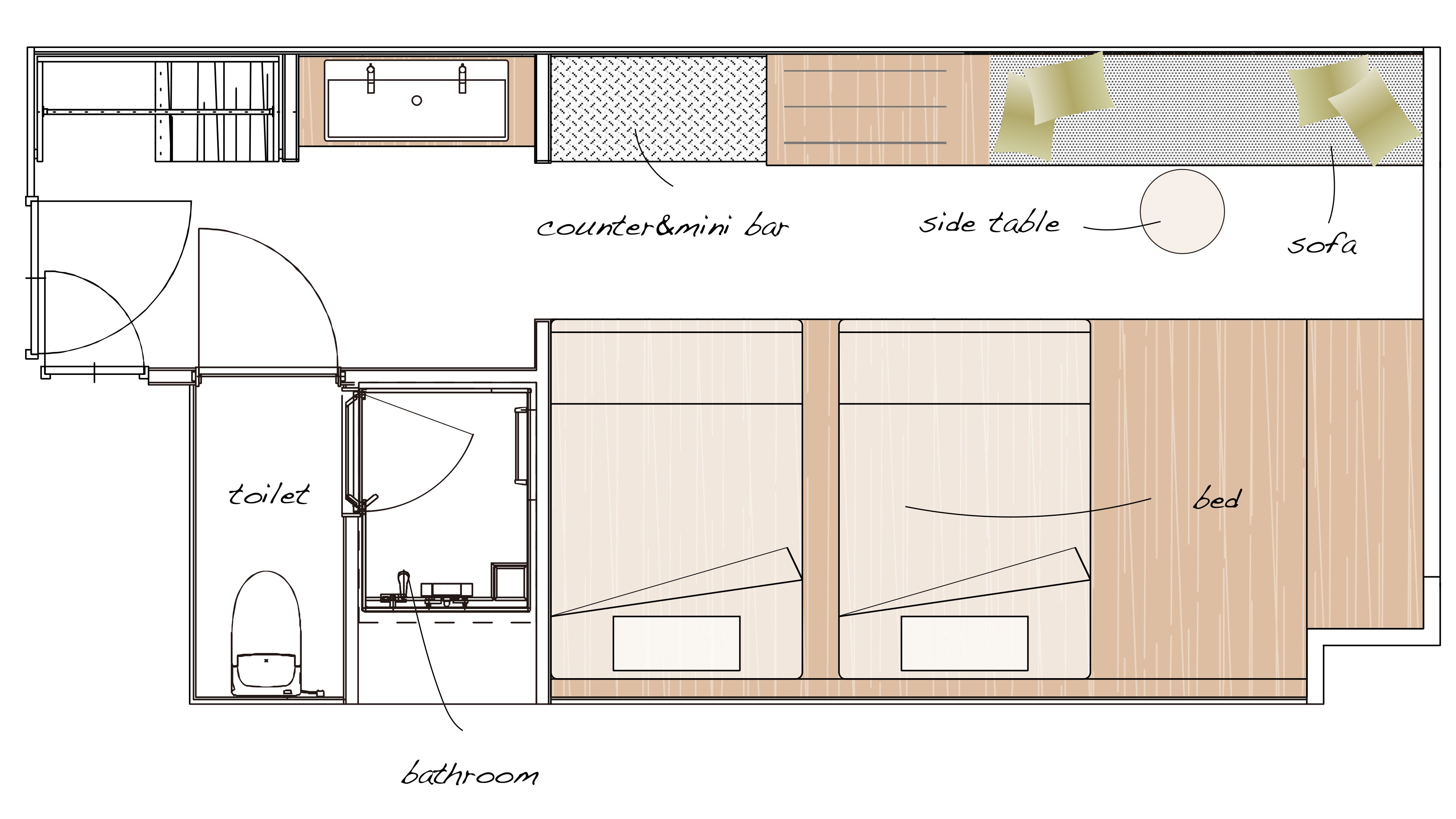 スタンダードツイン　リバービュー