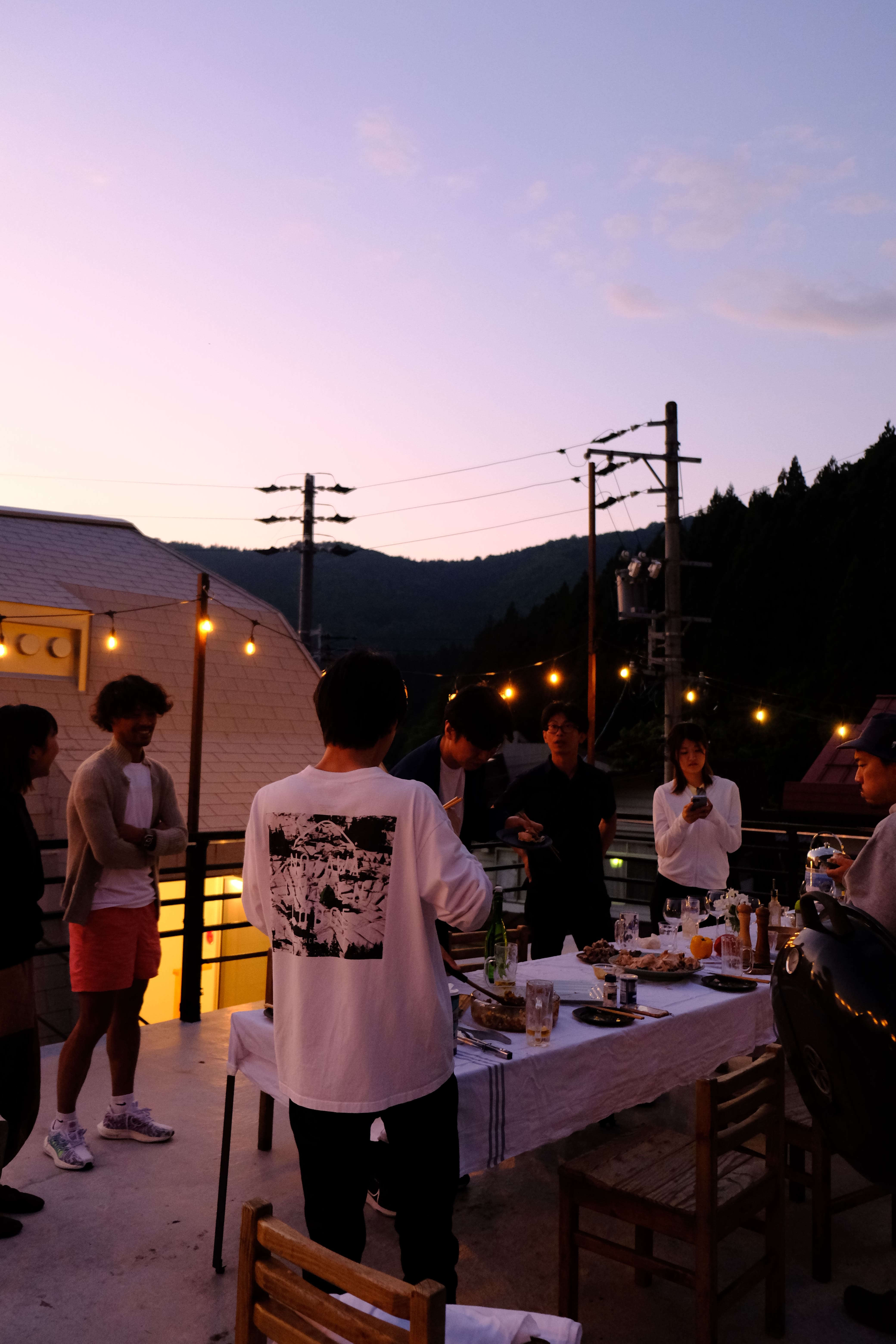 BBQの様子
