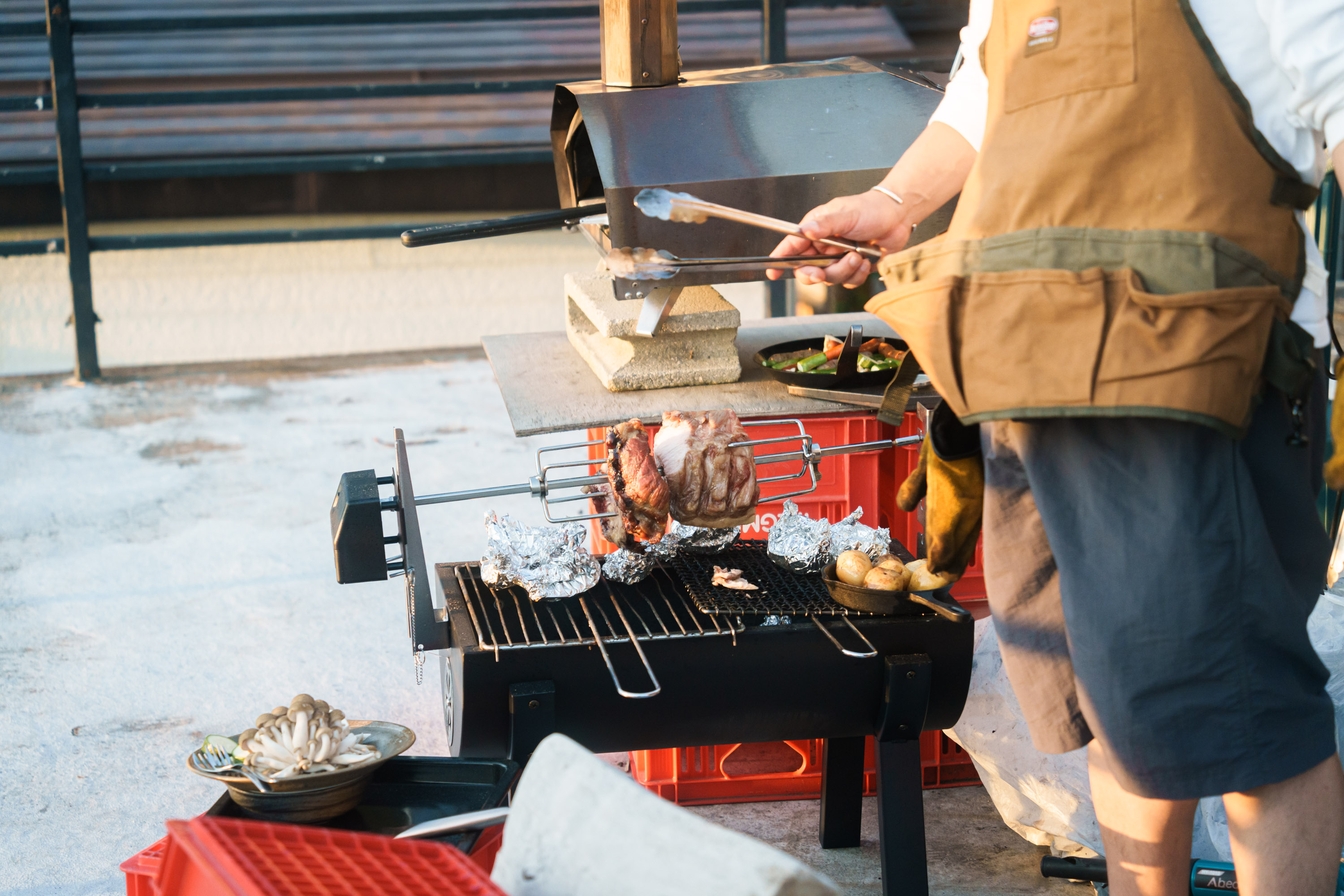 BBQの様子