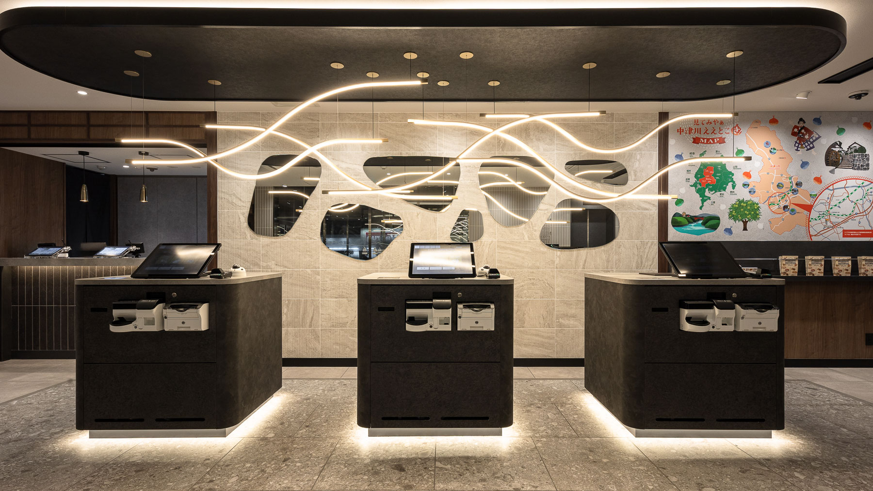 こちらでチェックインをお迎え致します