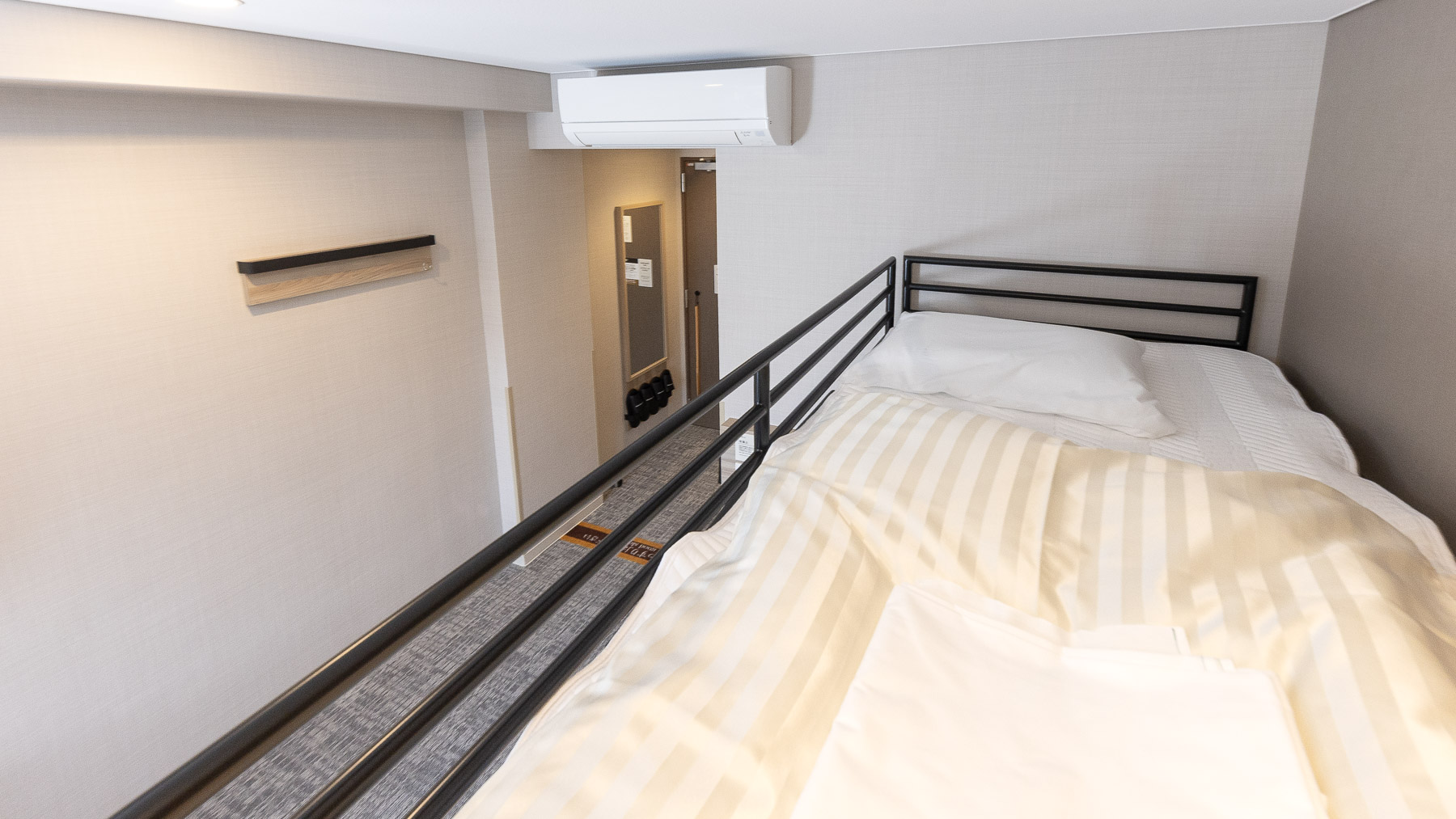 ホテルでは珍しい二段ベッドで楽しい思い出を