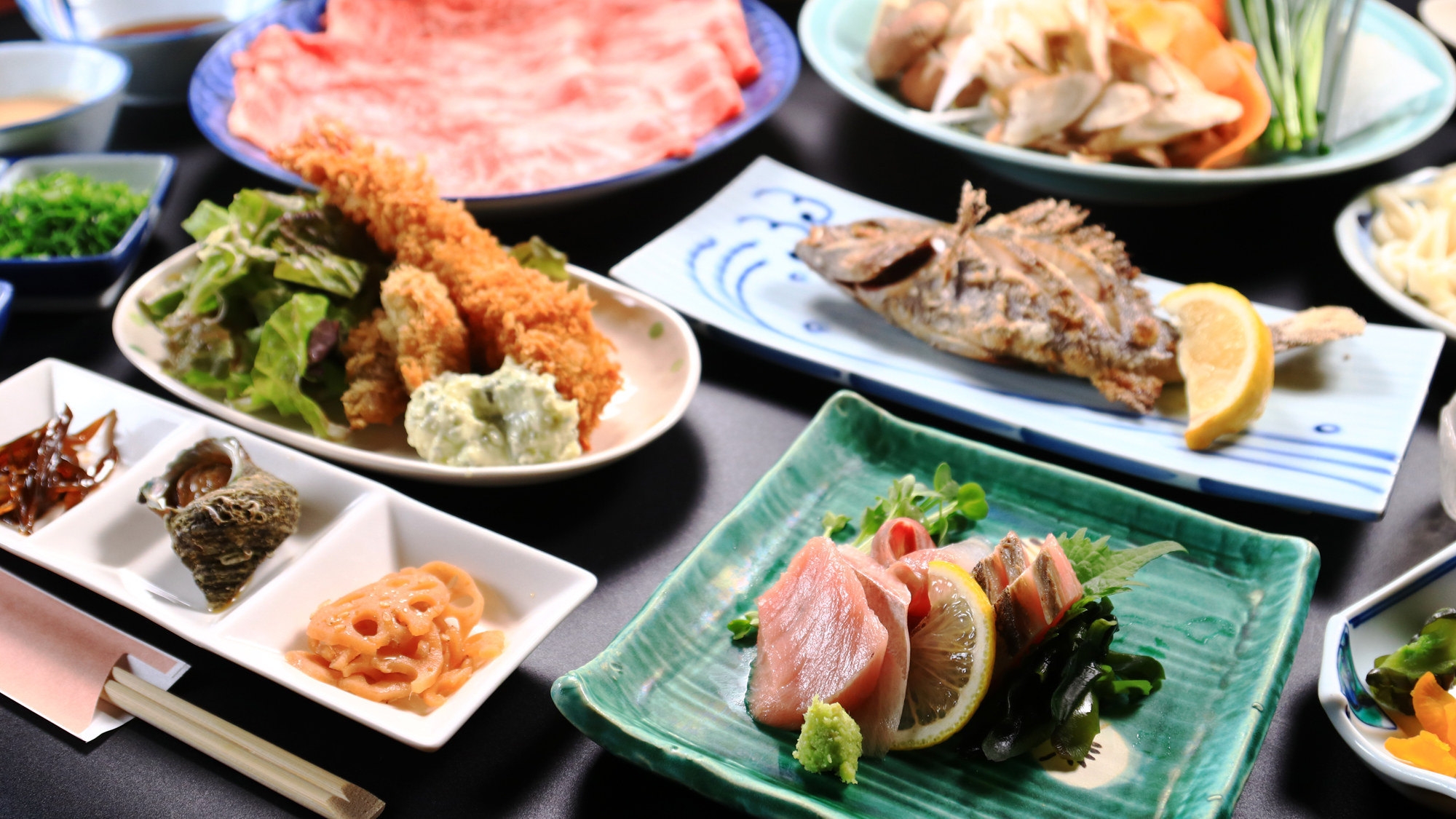 知多ブランド◇知多牛しゃぶしゃぶと旬魚を味わう贅沢会席◇1泊2食付【CSG】 