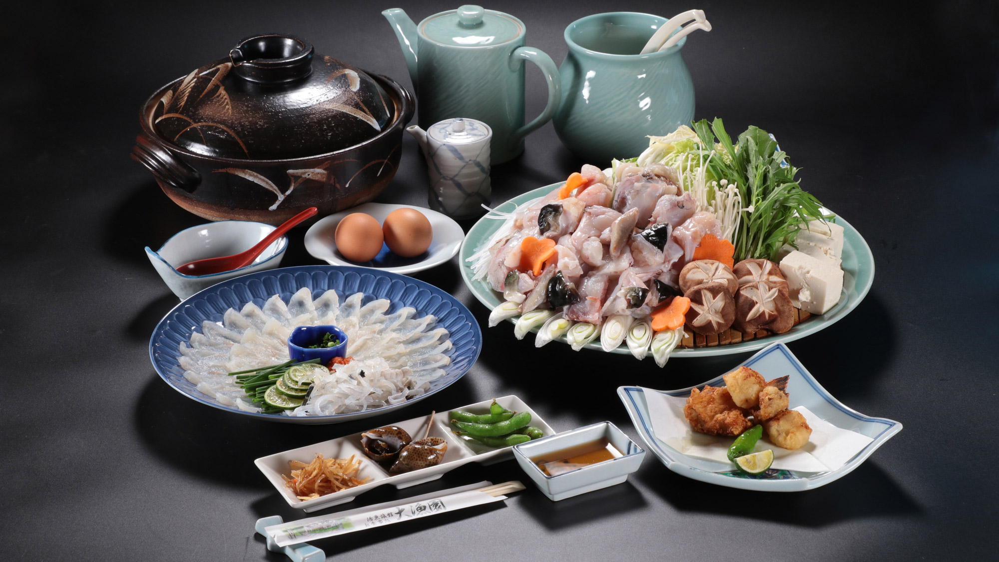 料理_河豚フルコース_全体*