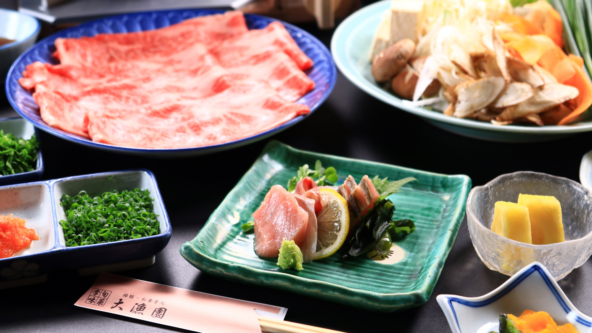 料理_夕食_イメージ_知多牛をメインに旬魚も楽しめるライトで満足な料理内容です*
