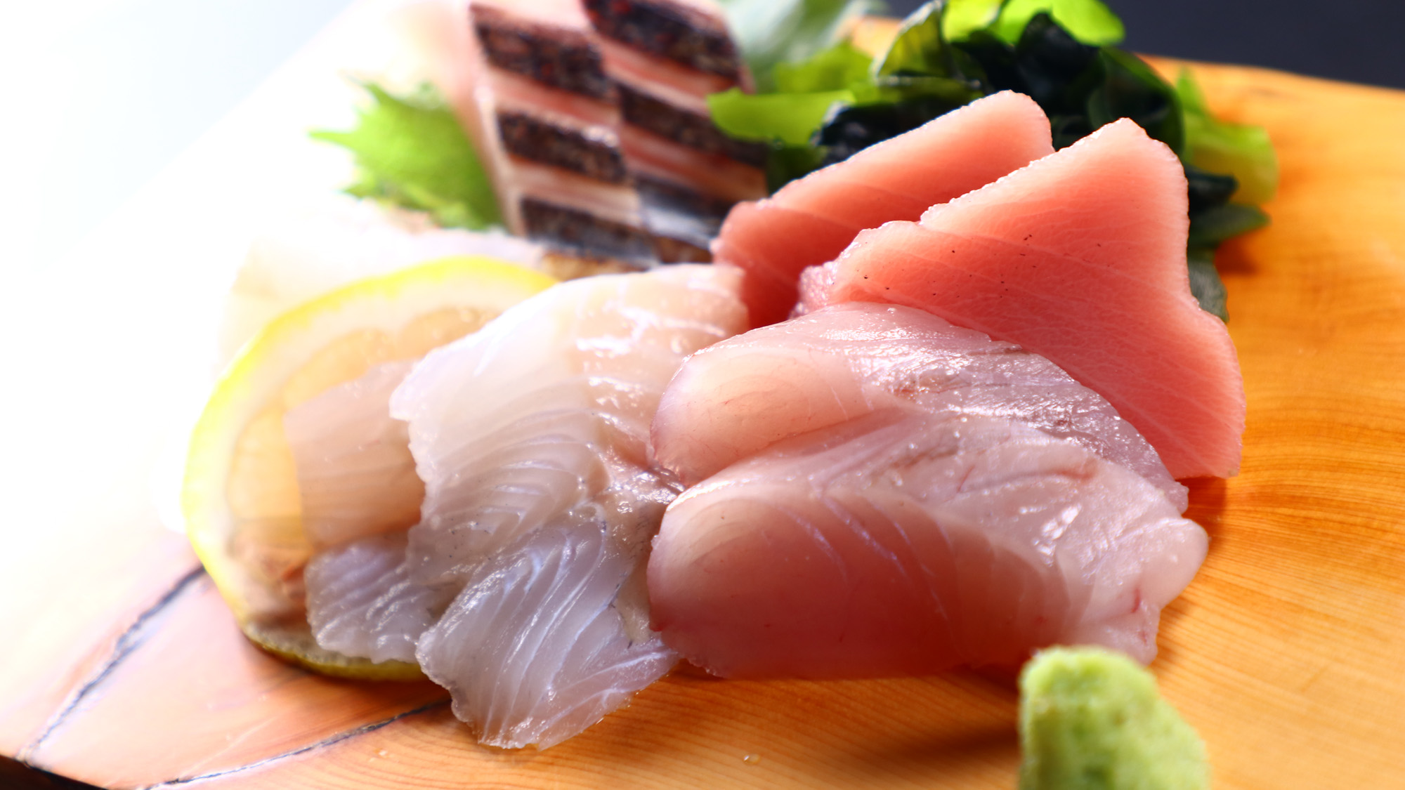 料理_夕食_上造り_旬魚の御造り一例*