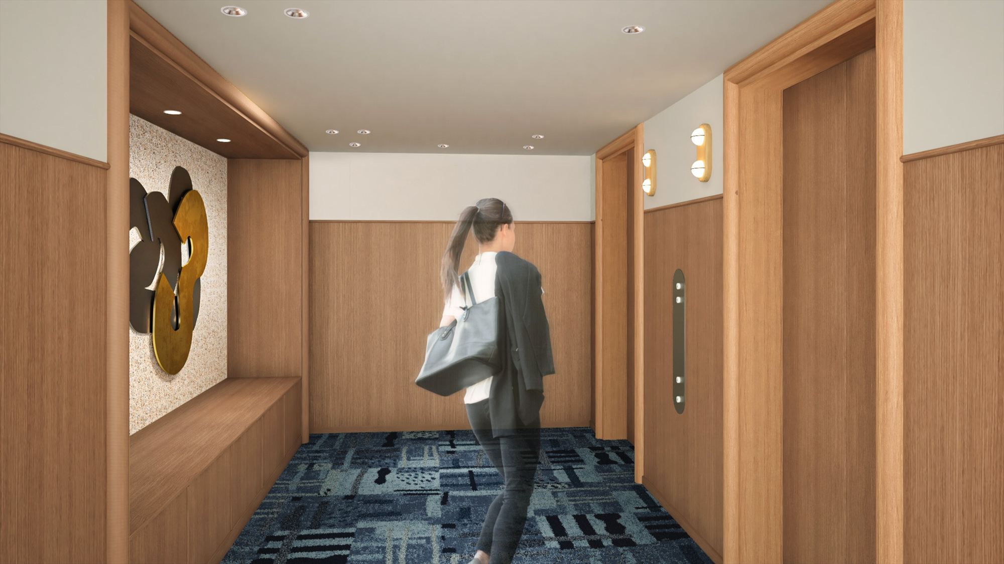 エレベーターホール客室フロア