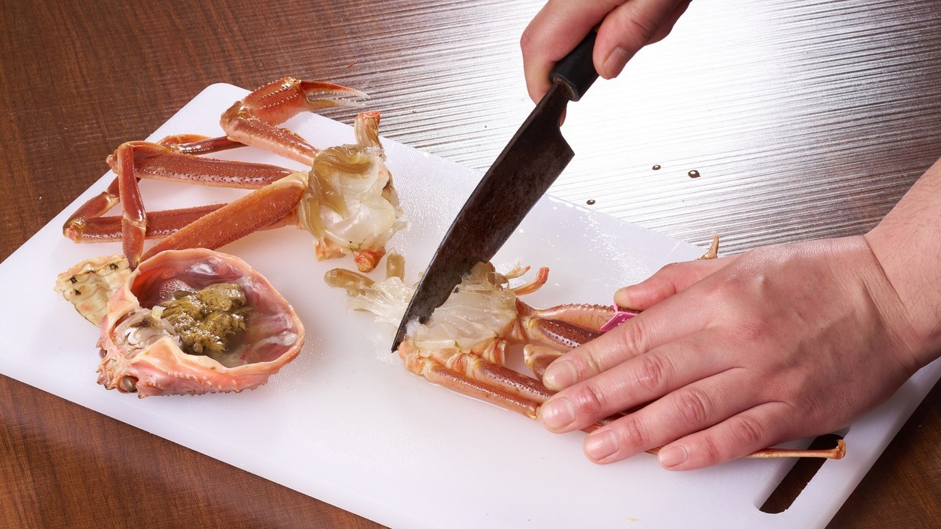 ★C【かにフルコース】本命かにちゃんにまっしぐら！プリップリ活かにのお造りに舌鼓〔1泊2食付〕