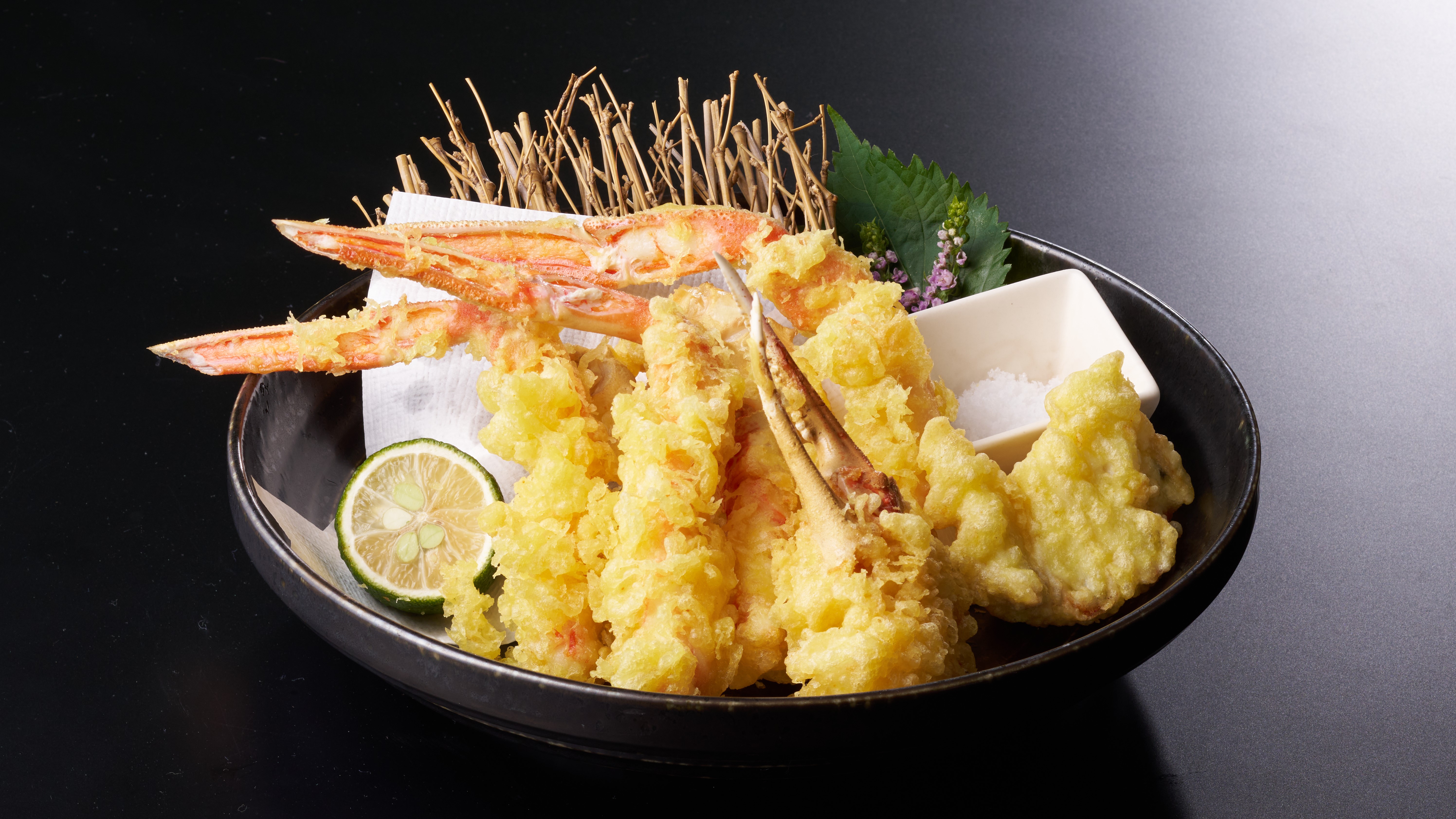 かに天ぷら　0.5杯