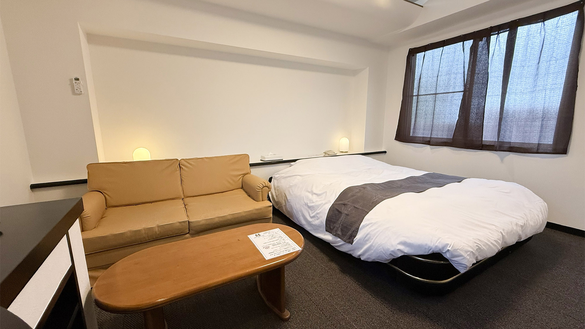 【連泊割・素泊】３連泊以上で10％割引★お部屋の温泉＆ダブルベッドでゆったりくつろぎ