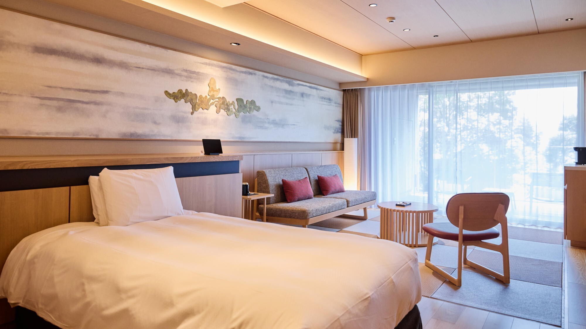 ◆デラックスルーム高層階（和タイプ）｜心ほどける、和の美と静けさに包まれる滞在。