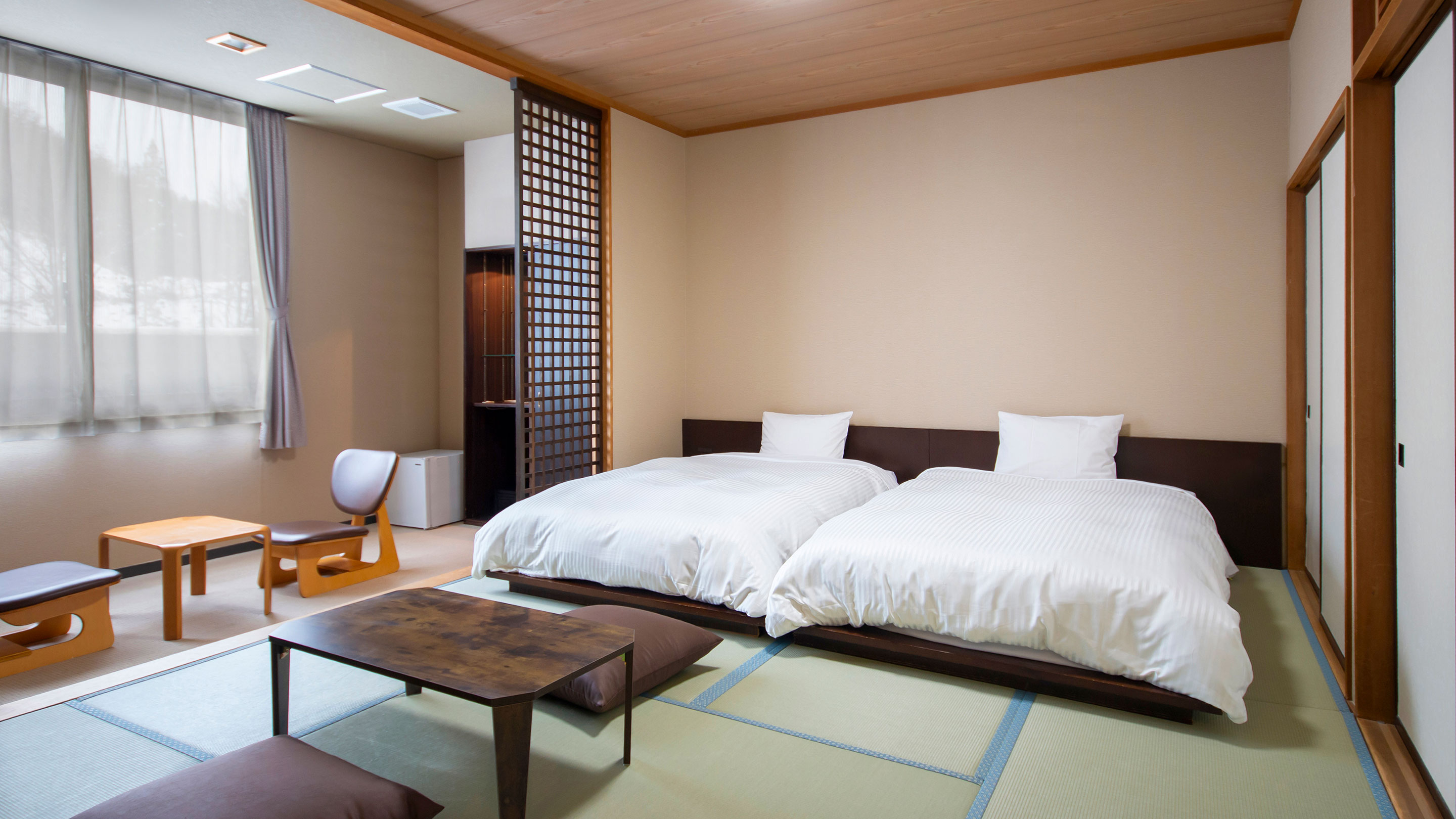 【禁煙】スタンダード和ベッドツイン 内風呂あり(楓館)