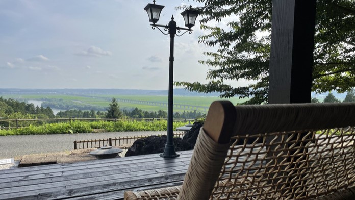 ウッドデッキからの景色