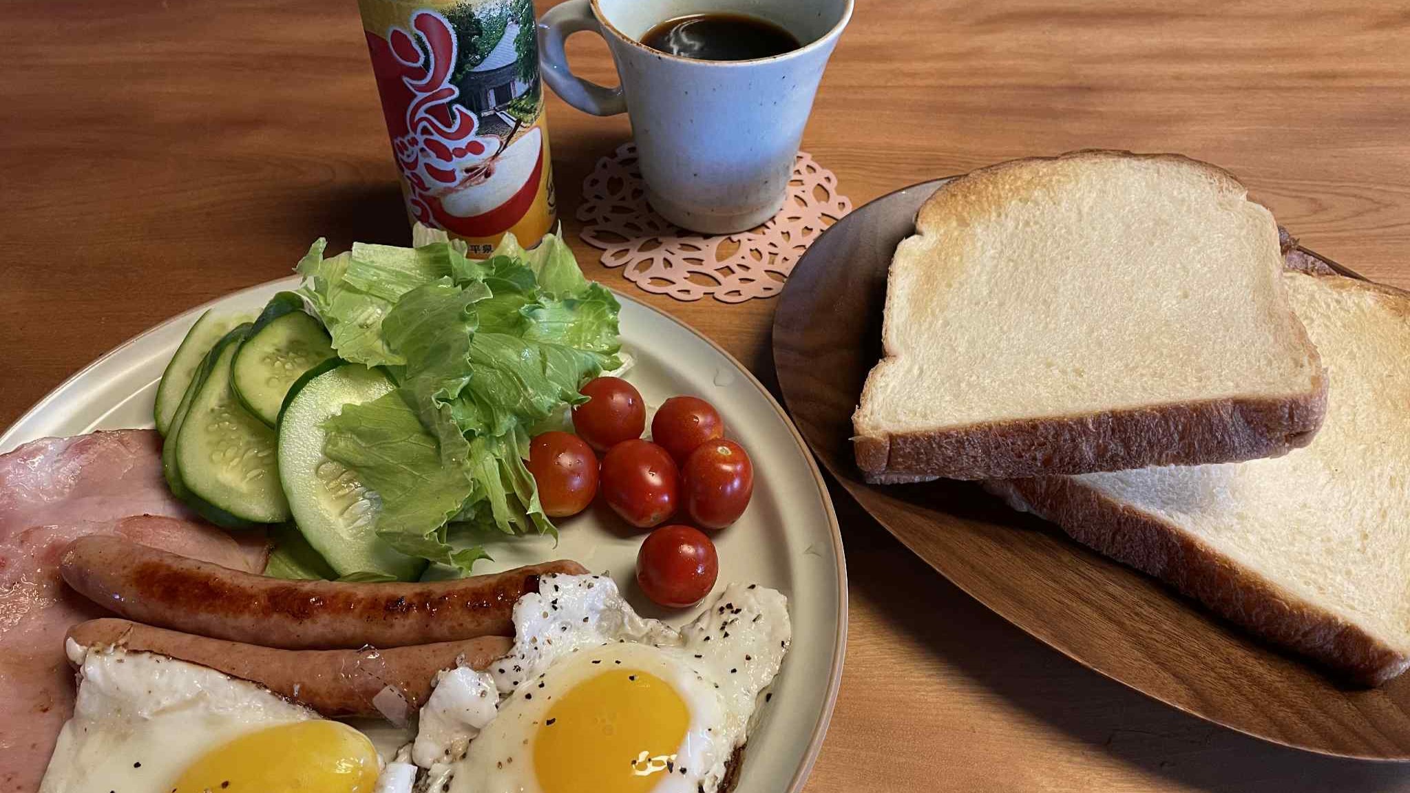 オプションの朝食セット