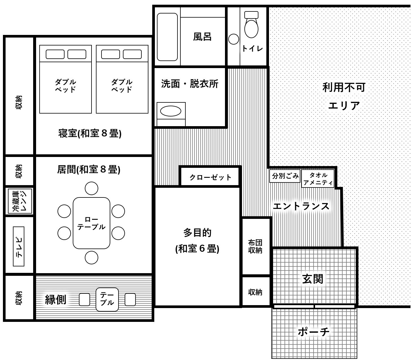 [茶都の宿]施設間取り図