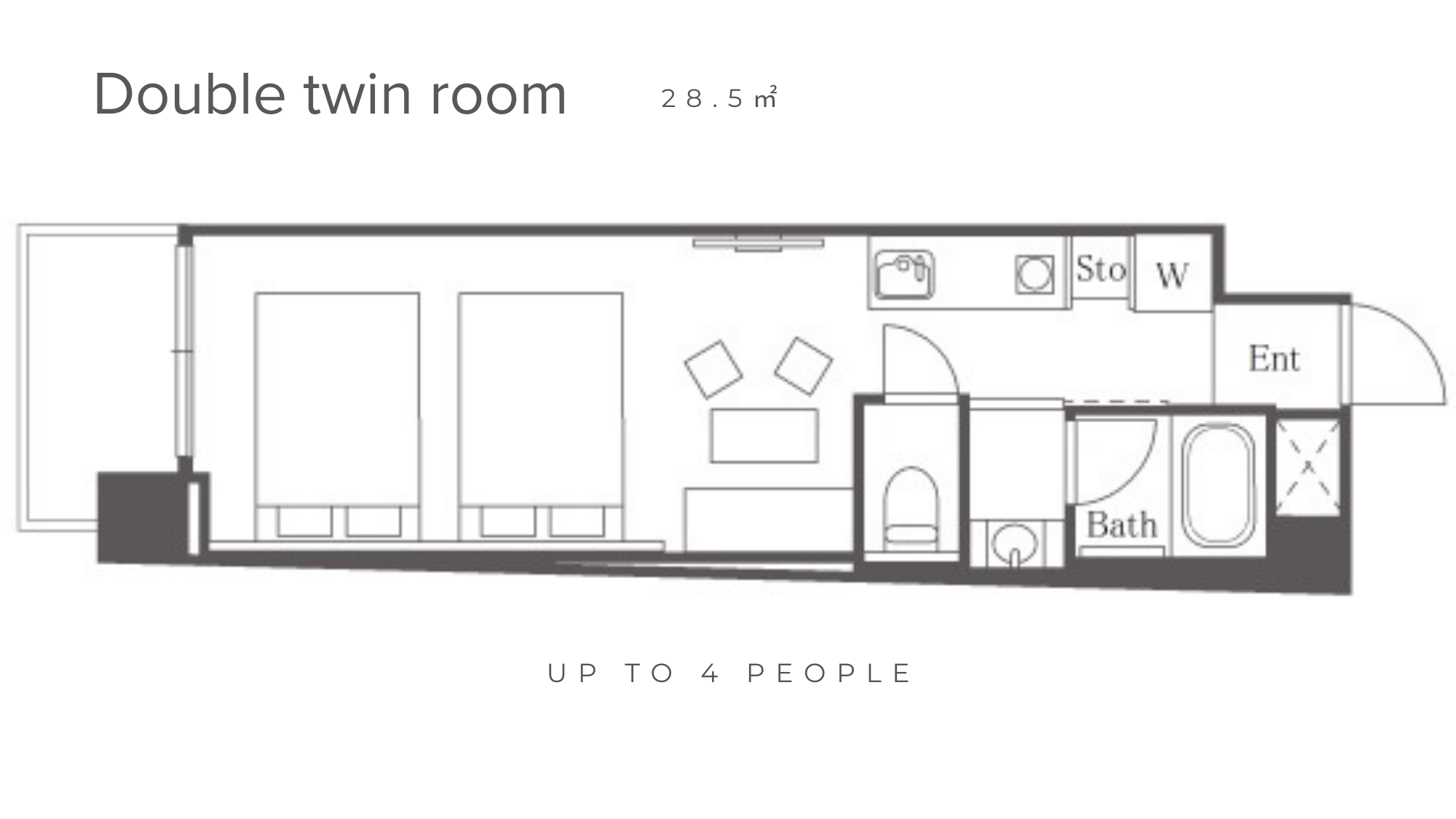 ダブルツイン間取り