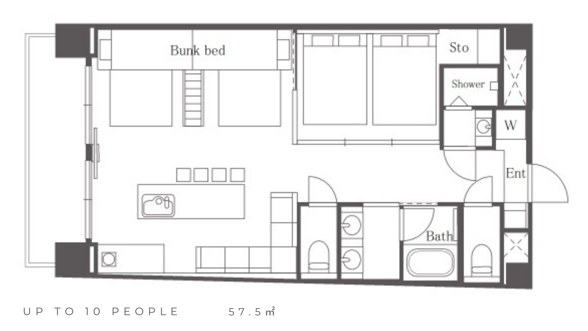 デラックスバンク間取り