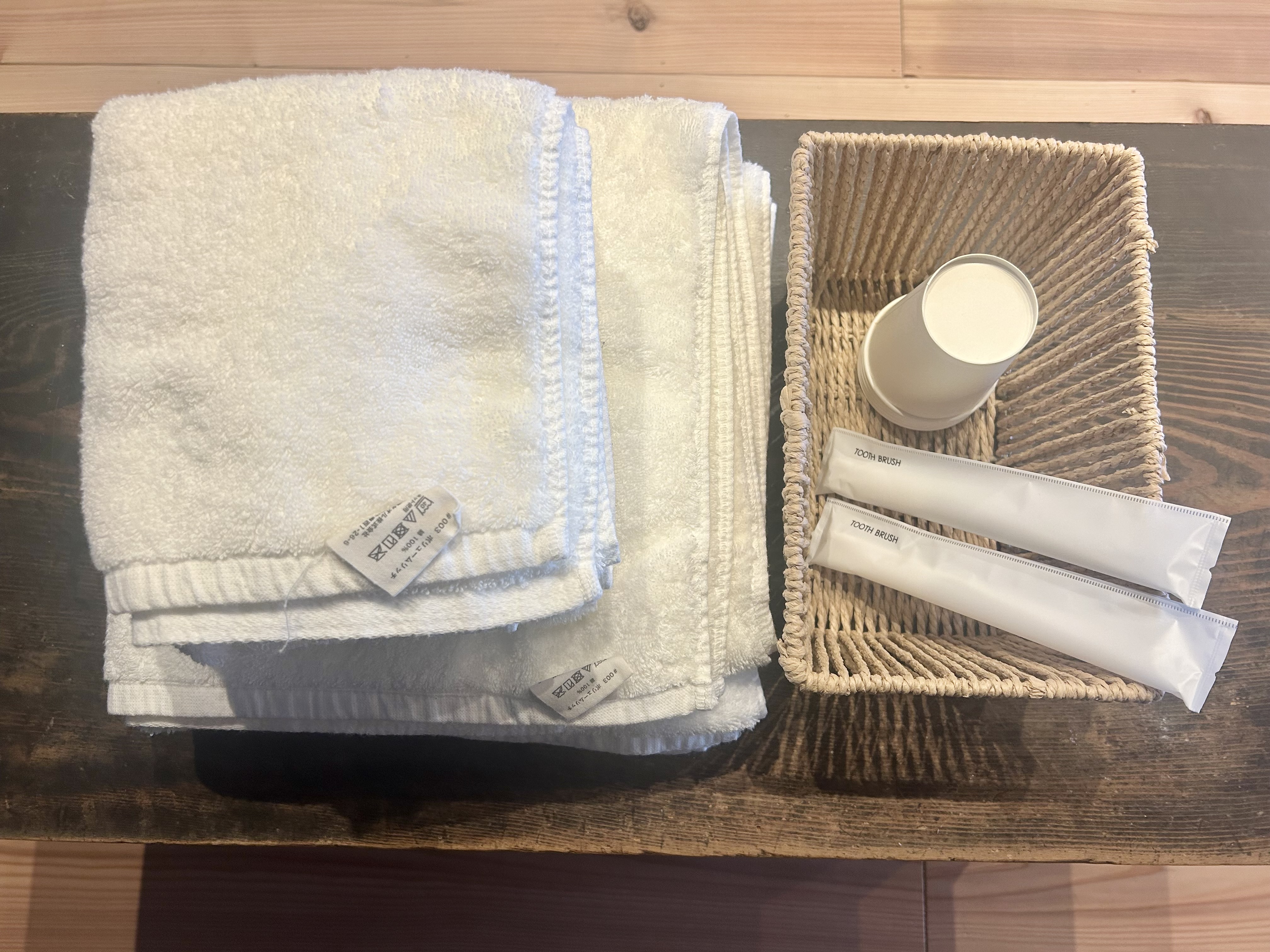 【アメニティ】ふかふかタオル準備しております