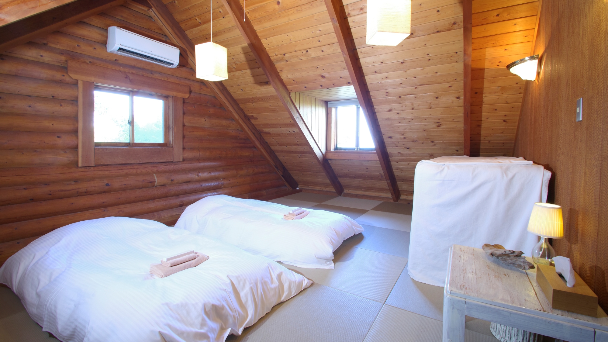 *【部屋】コテージのベッドルーム