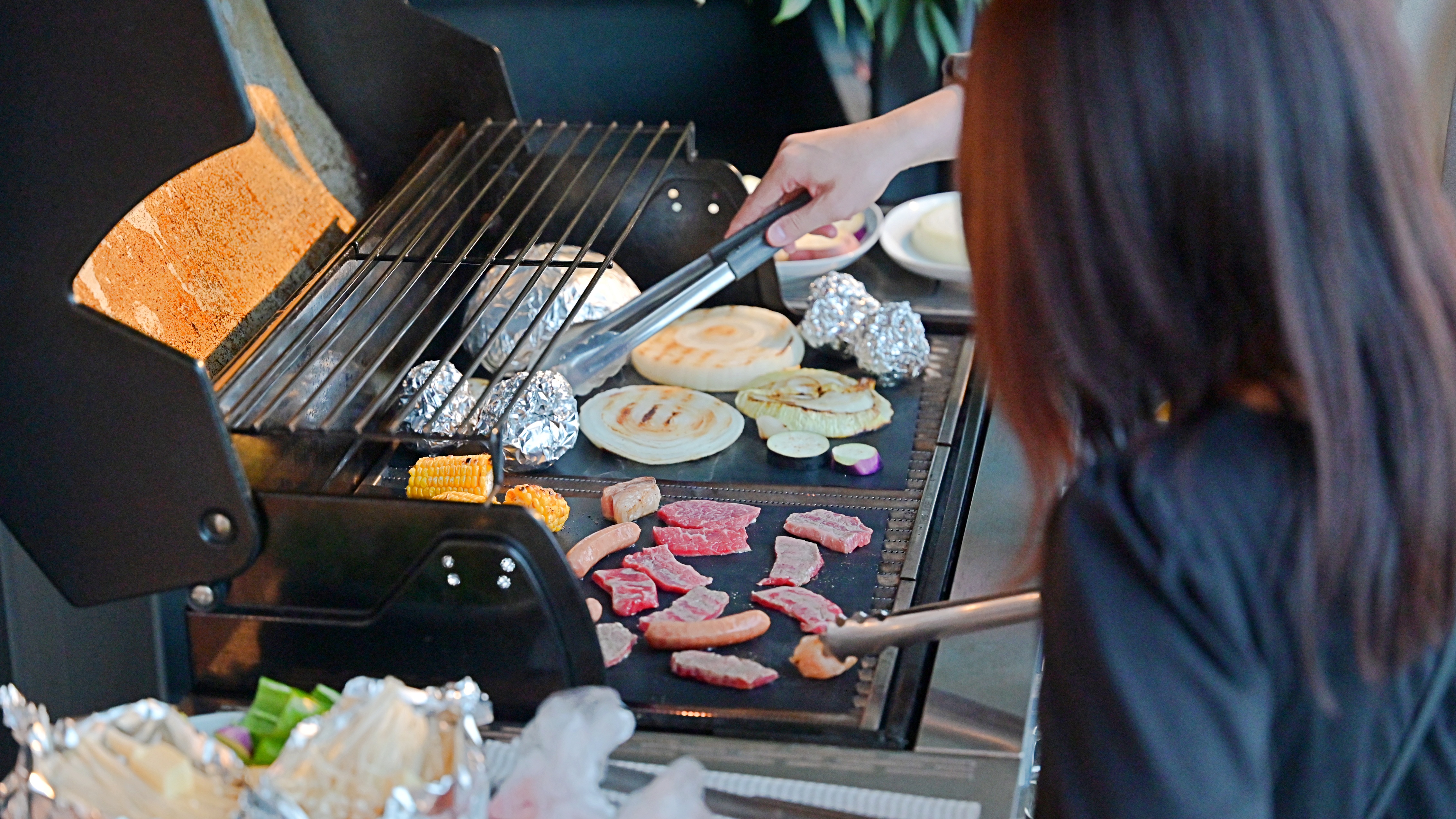 *【過ごし方】BBQ食事風景