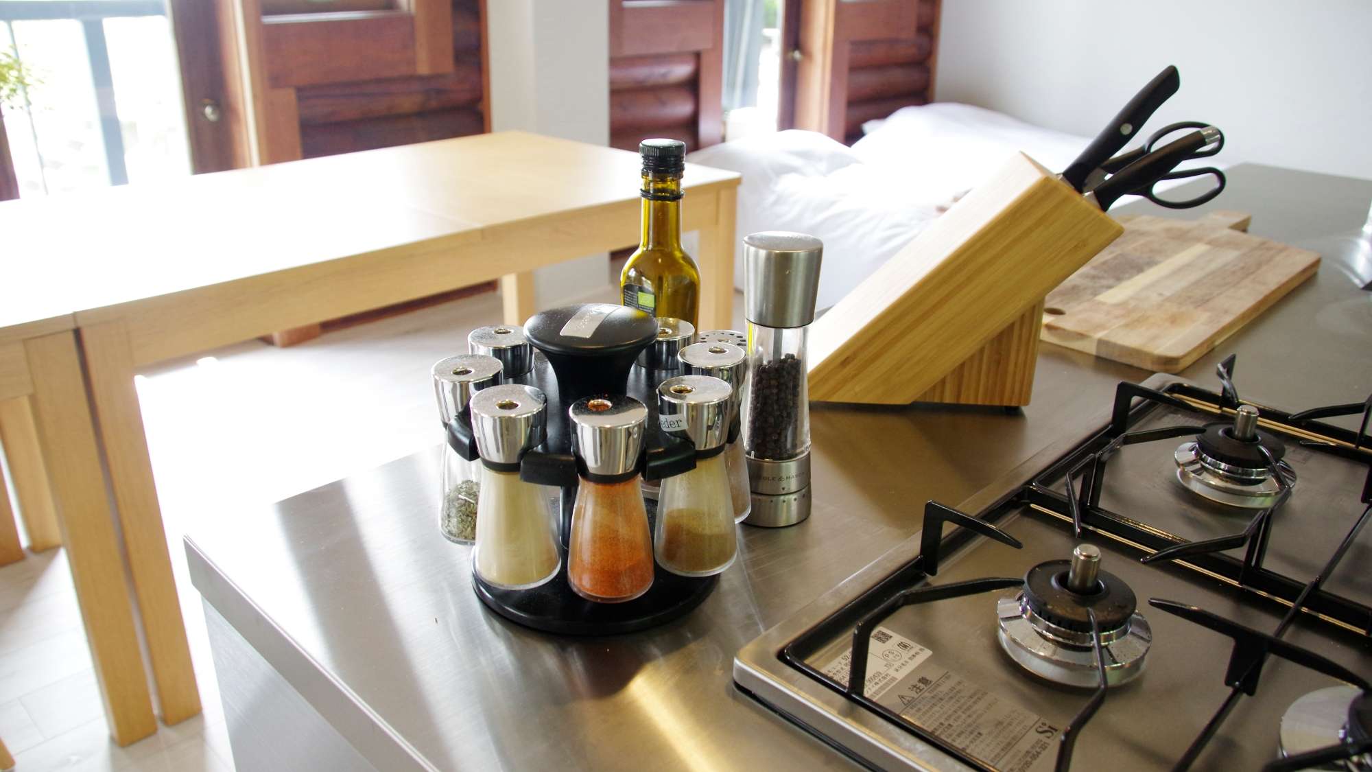 *【設備】調味料や調理器具は一通り揃っています