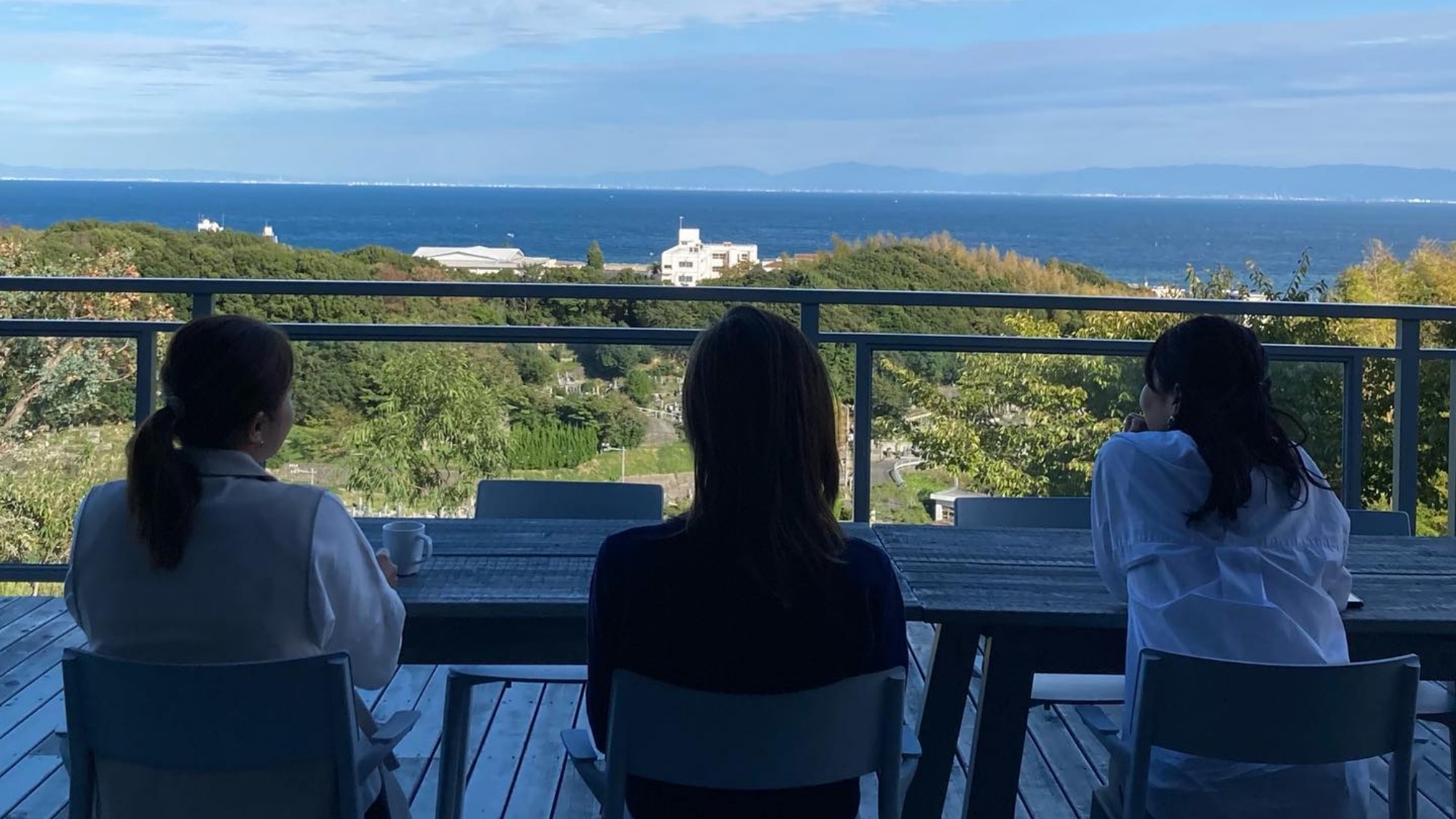 *【部屋】テラス棟2階のテラス席からの眺め