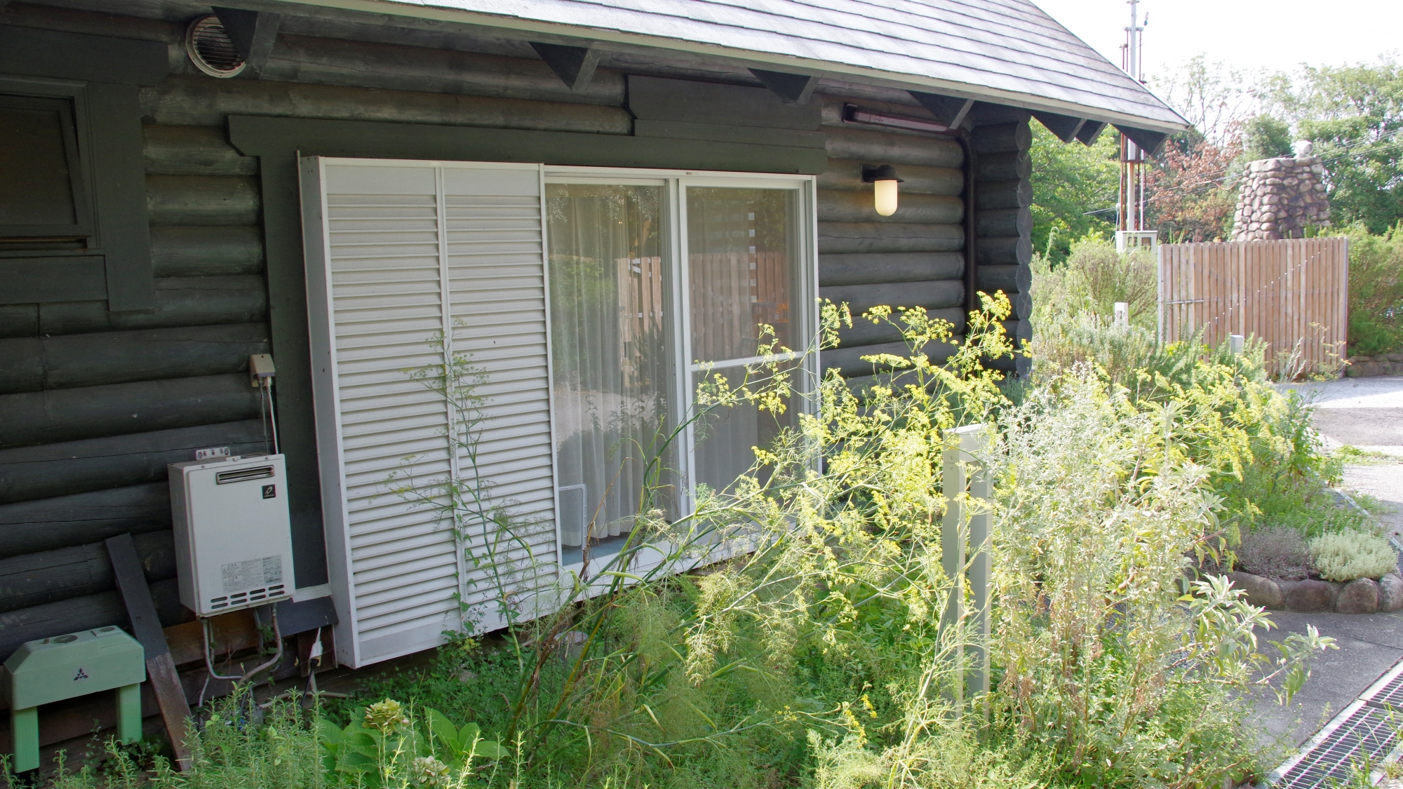 *【敷地内】庭にはハーブを植えています