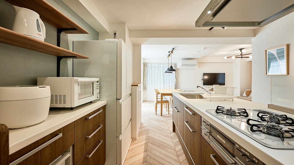 208　自炊、長期滞在も安心