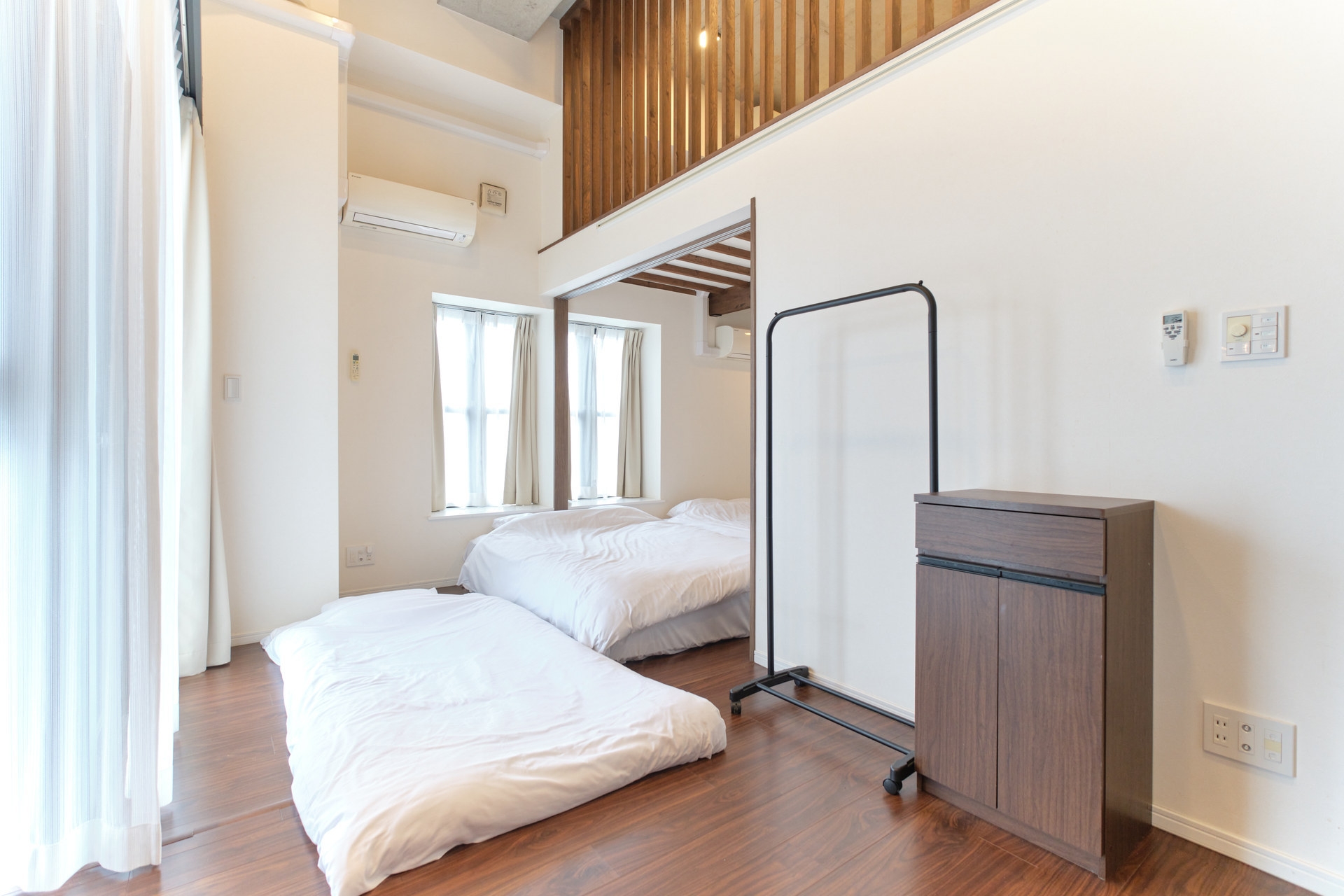 4B＊部屋からスカイツリー＊森下駅から徒歩4分/落ち着いた雰囲気/最大5名様まで可能/素泊まり