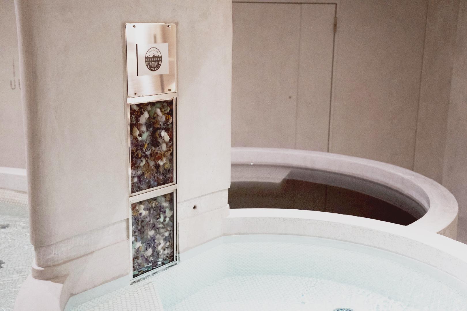 富士山溶岩石 濾過循環 水風呂