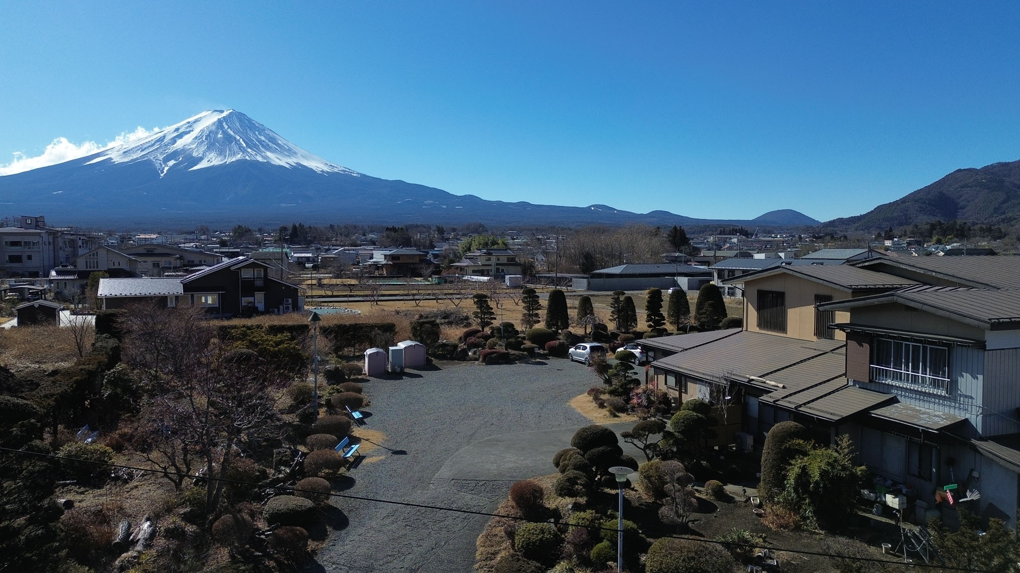 外観_富士山入り空撮*