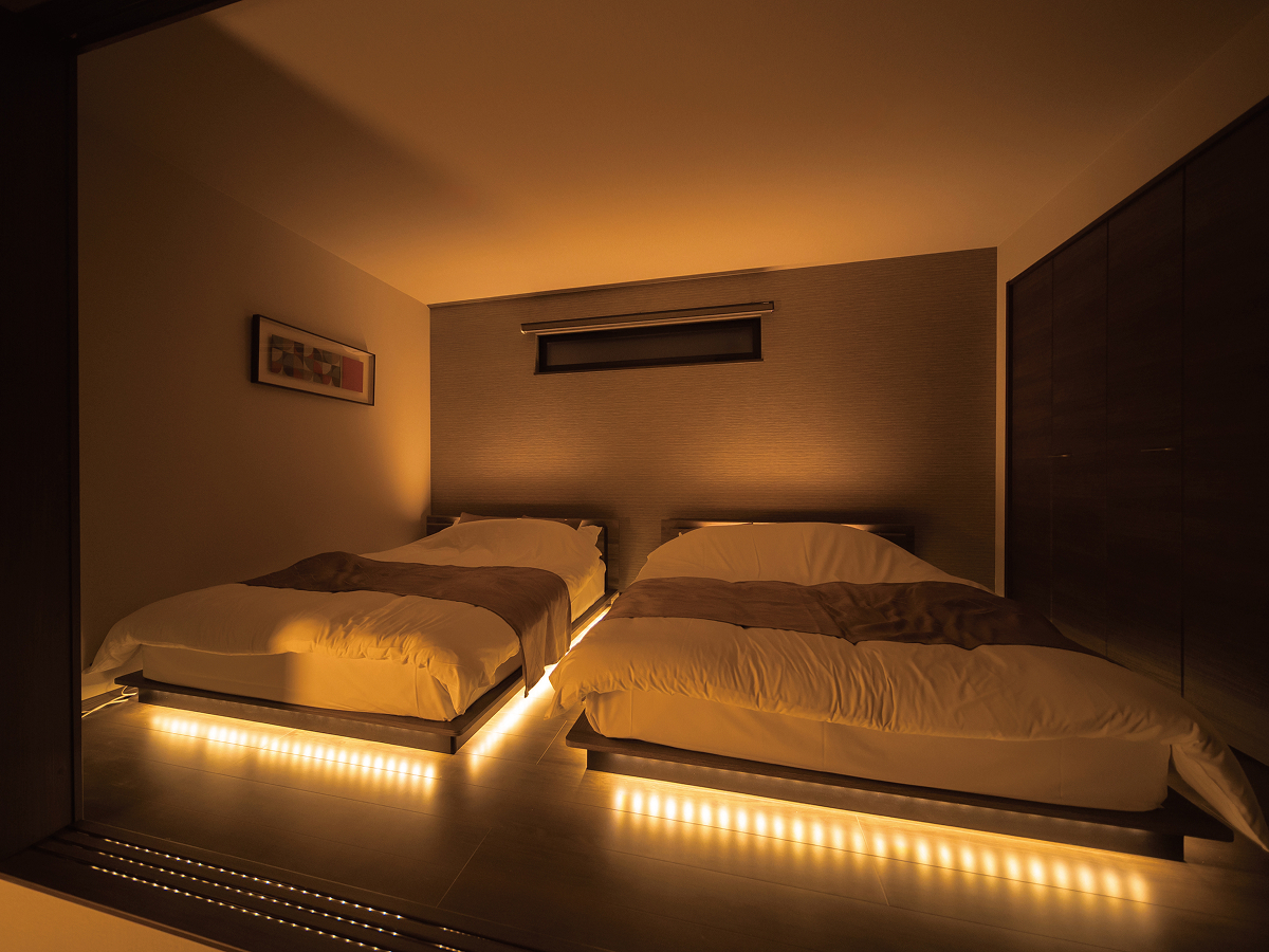 ダブルベッド×2